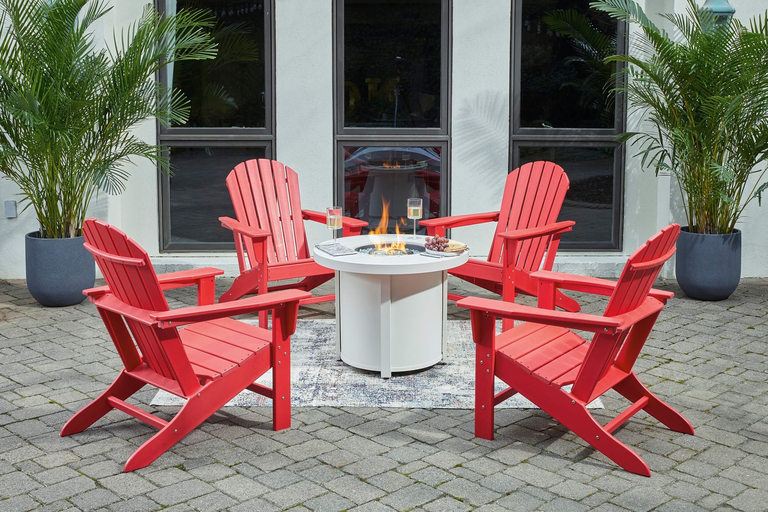 Sundown Treasure Outdoor High-Density Polyethylene Adirondack Chair