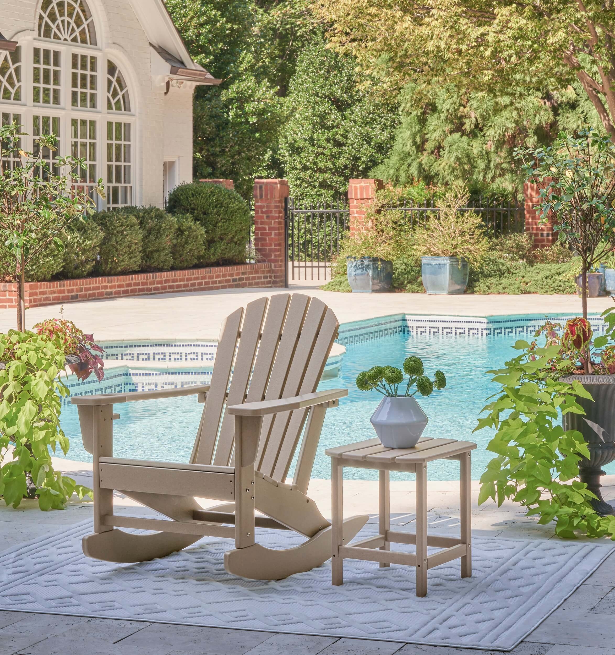 Sundown Treasure Outdoor High-Density Polyethylene Rocking Chair