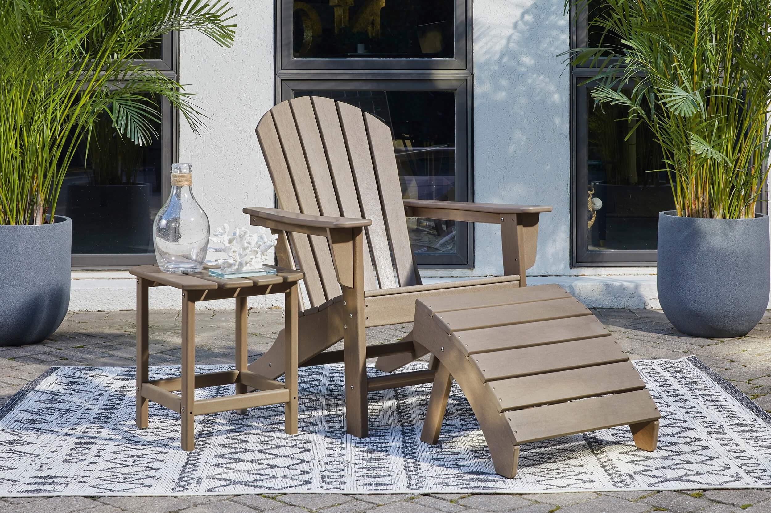 Sundown Treasure Outdoor High-Density Polyethylene Adirondack Chair