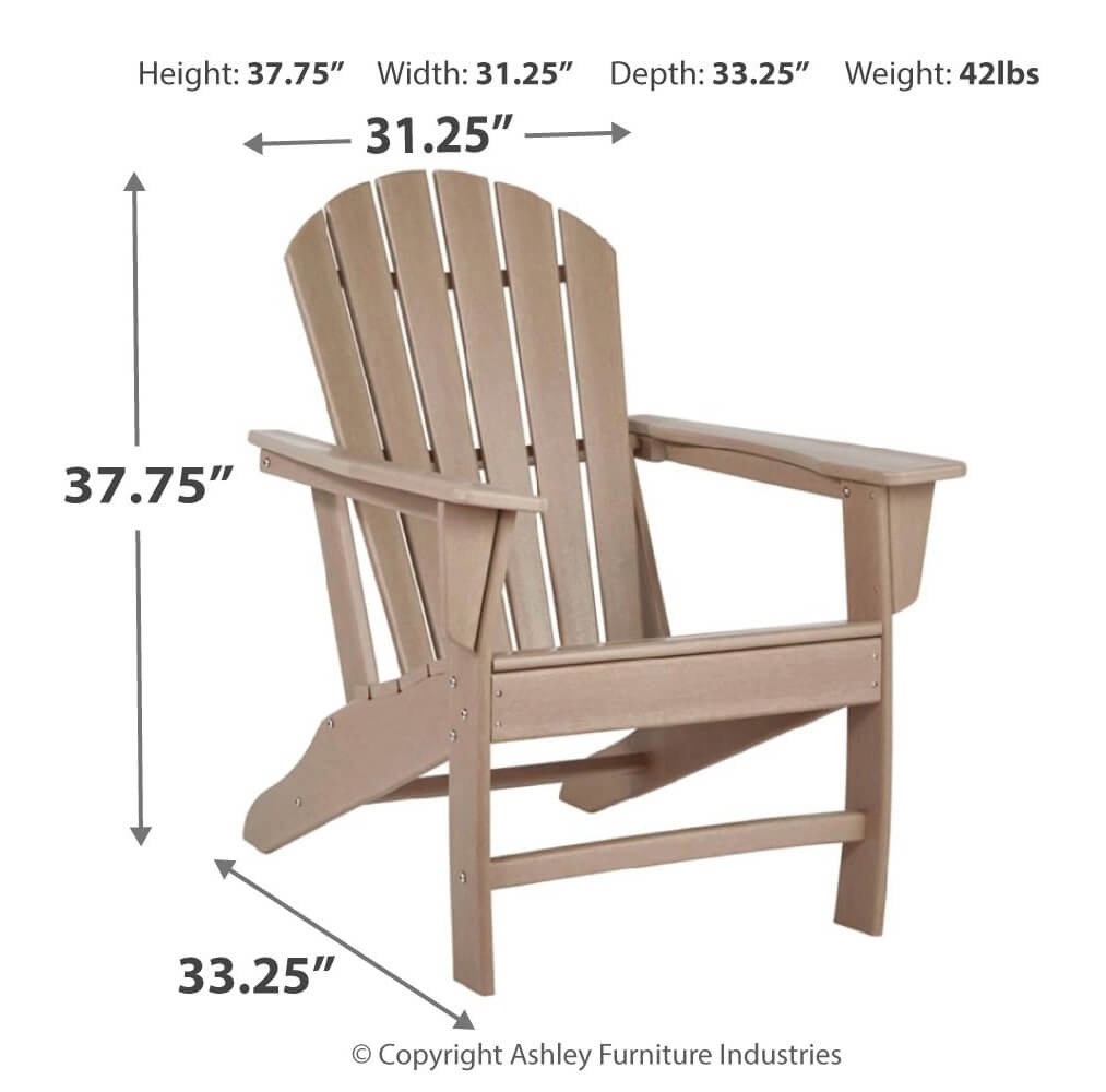 Sundown Treasure Outdoor High-Density Polyethylene Adirondack Chair