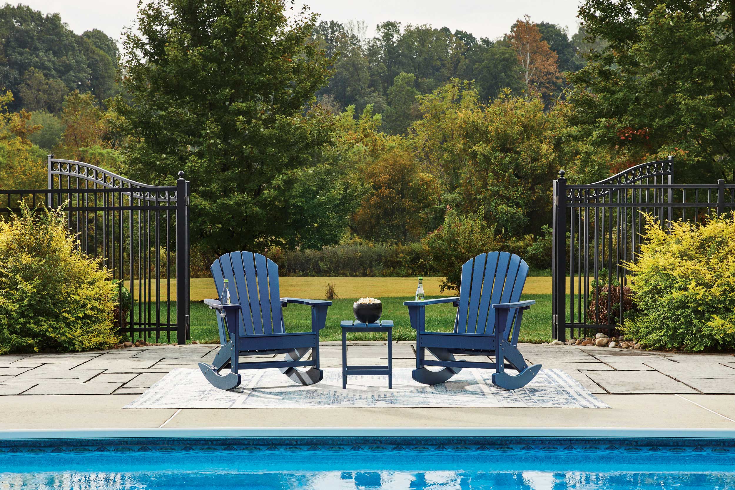 Sundown Shores HDPE Rocking Adirondack Chair
