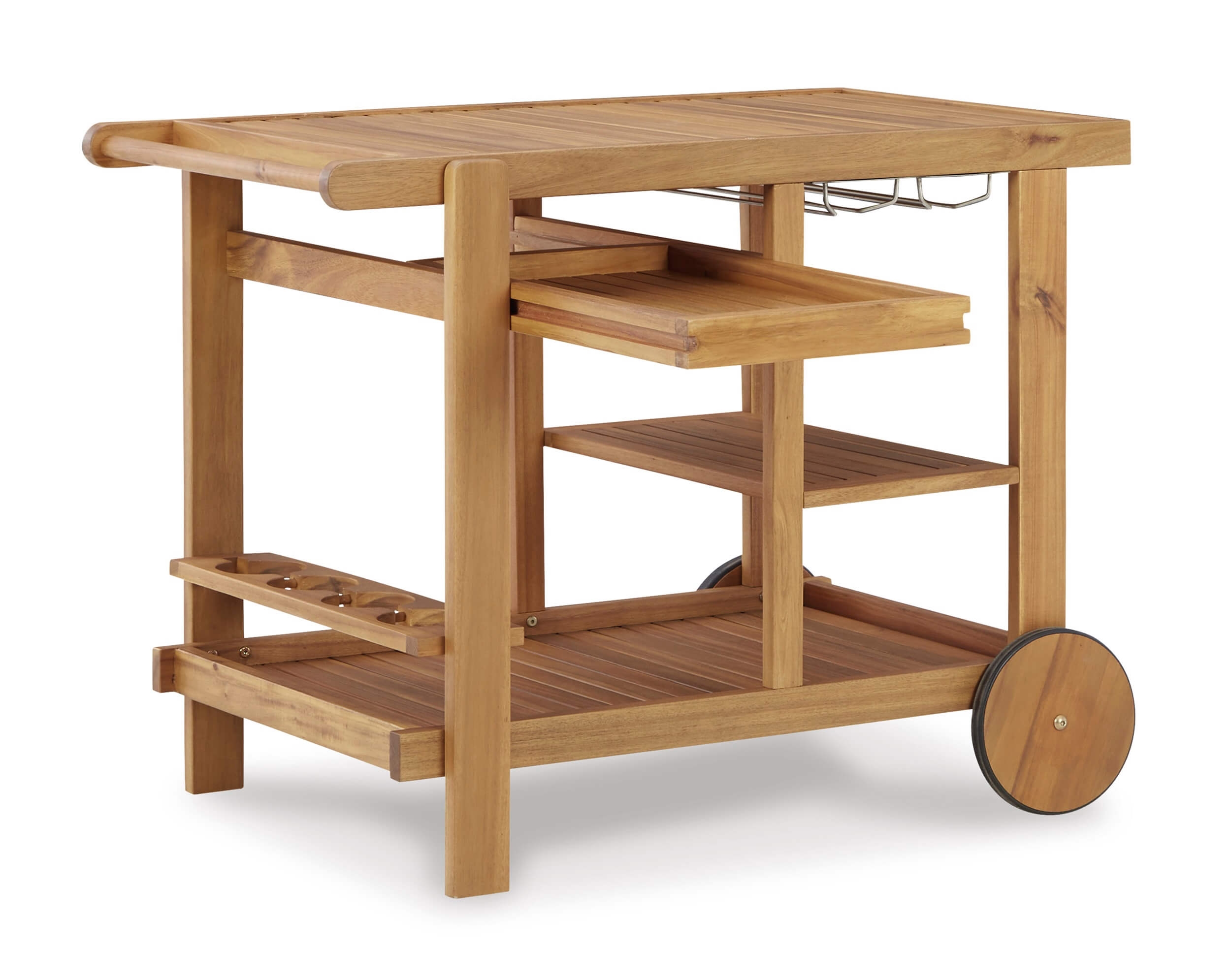 Kailani Outdoor Acacia Wood Service Cart