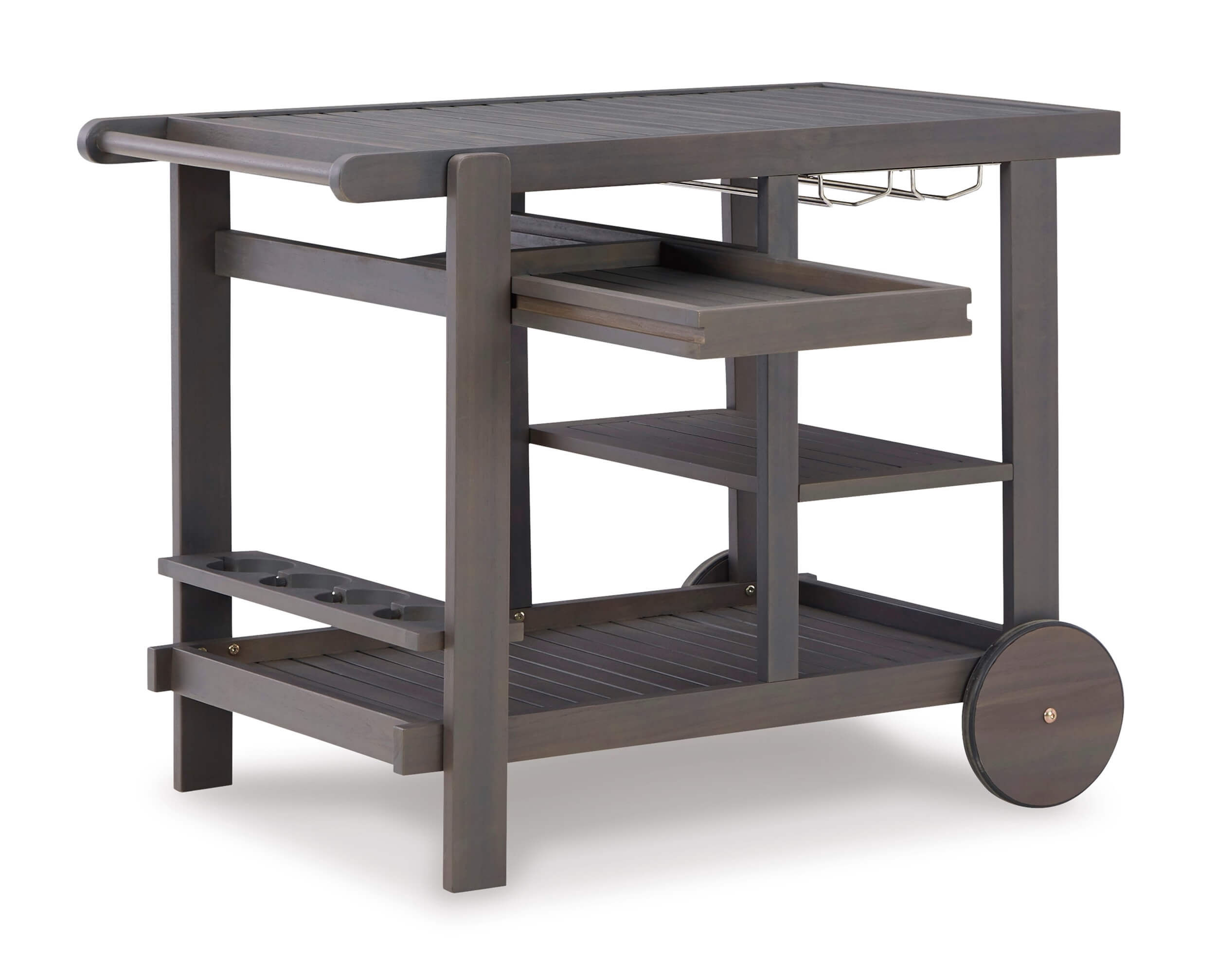 Kailani Outdoor Acacia Wood Service Cart