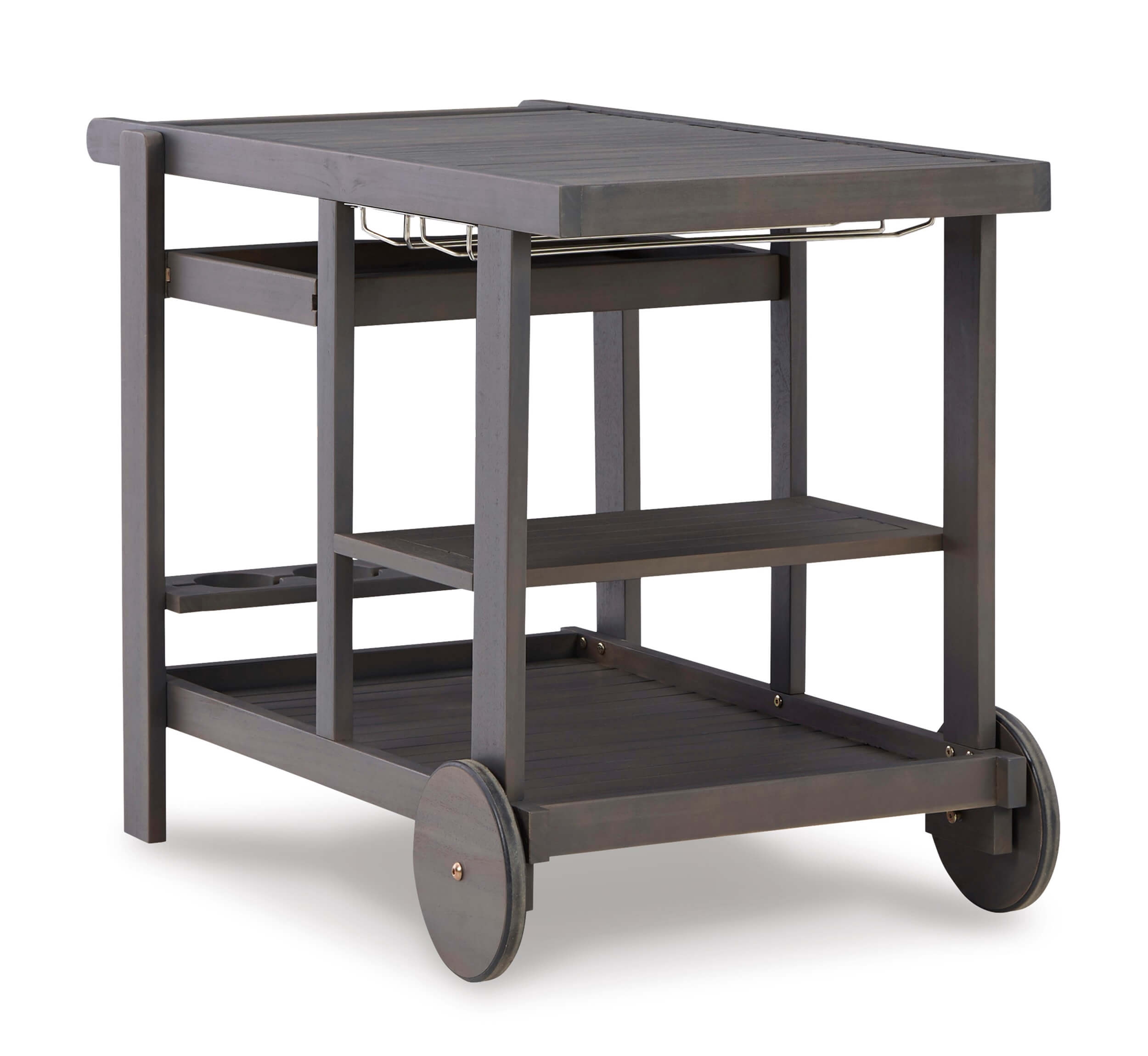 Kailani Outdoor Acacia Wood Service Cart