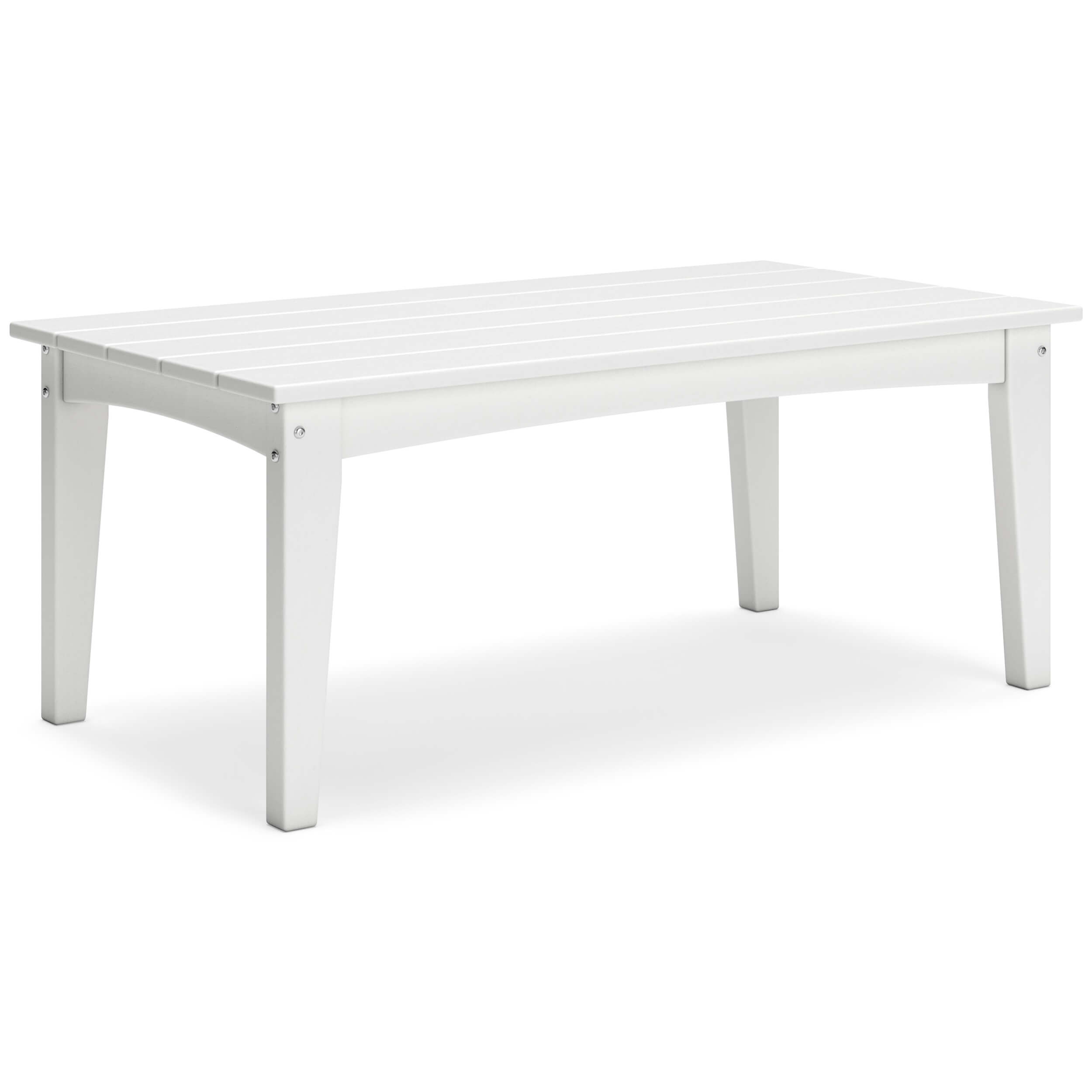 Hyland Wave Outdoor High-Density Polyethylene Rectangular Coffee Table