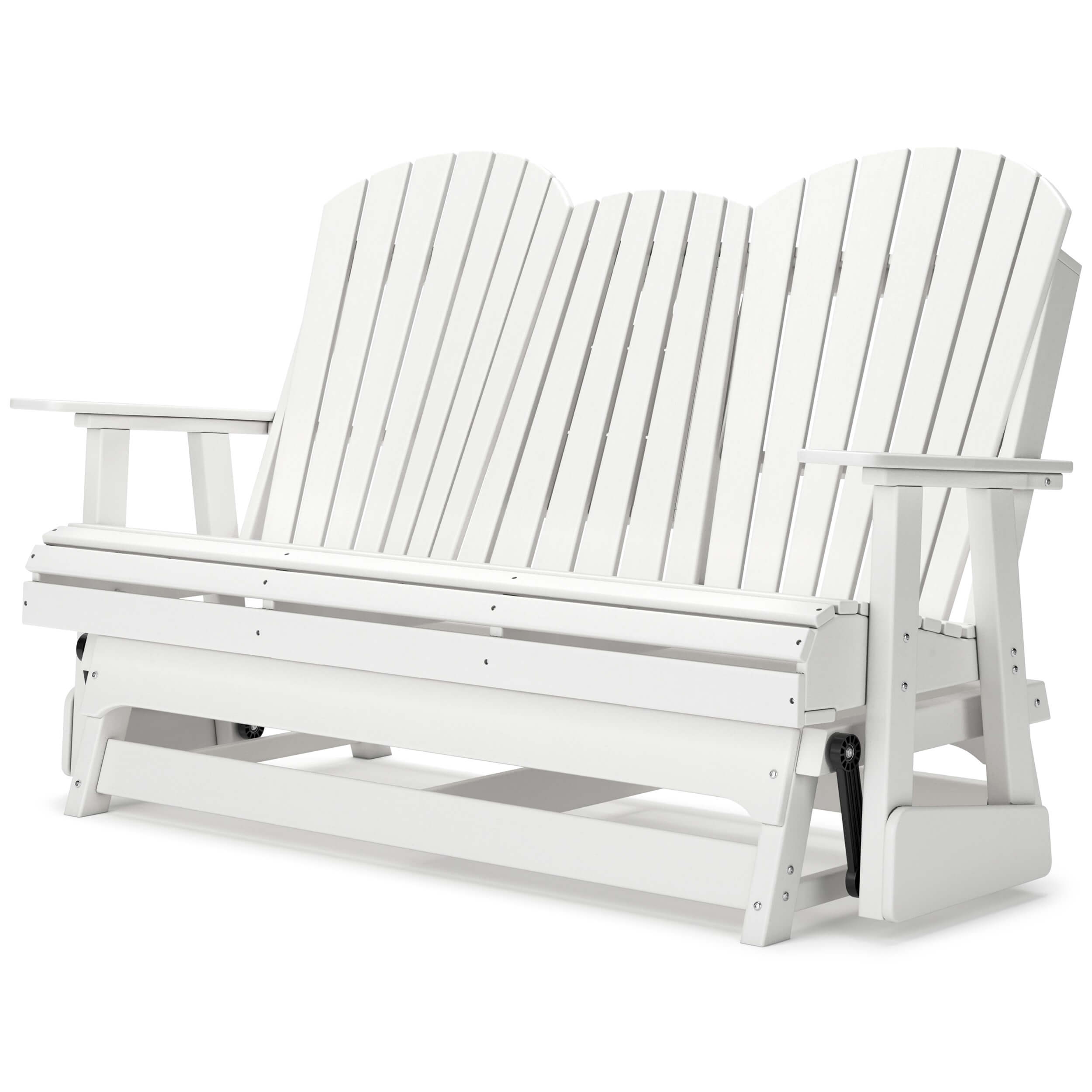 Hyland Wave Outdoor High-Density Polyethylene Glider Loveseat