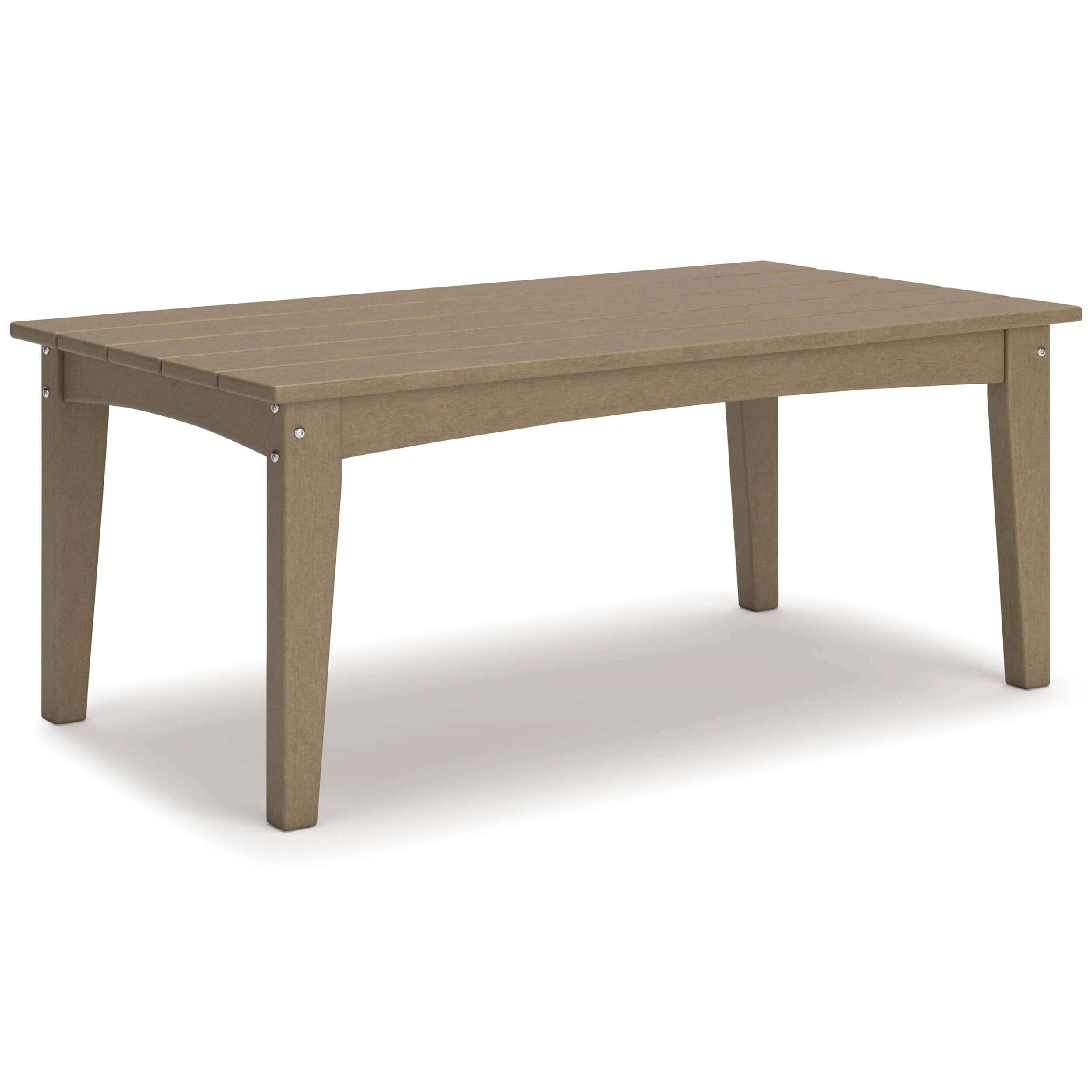 Hyland Wave Outdoor High-Density Polyethylene Rectangular Coffee Table