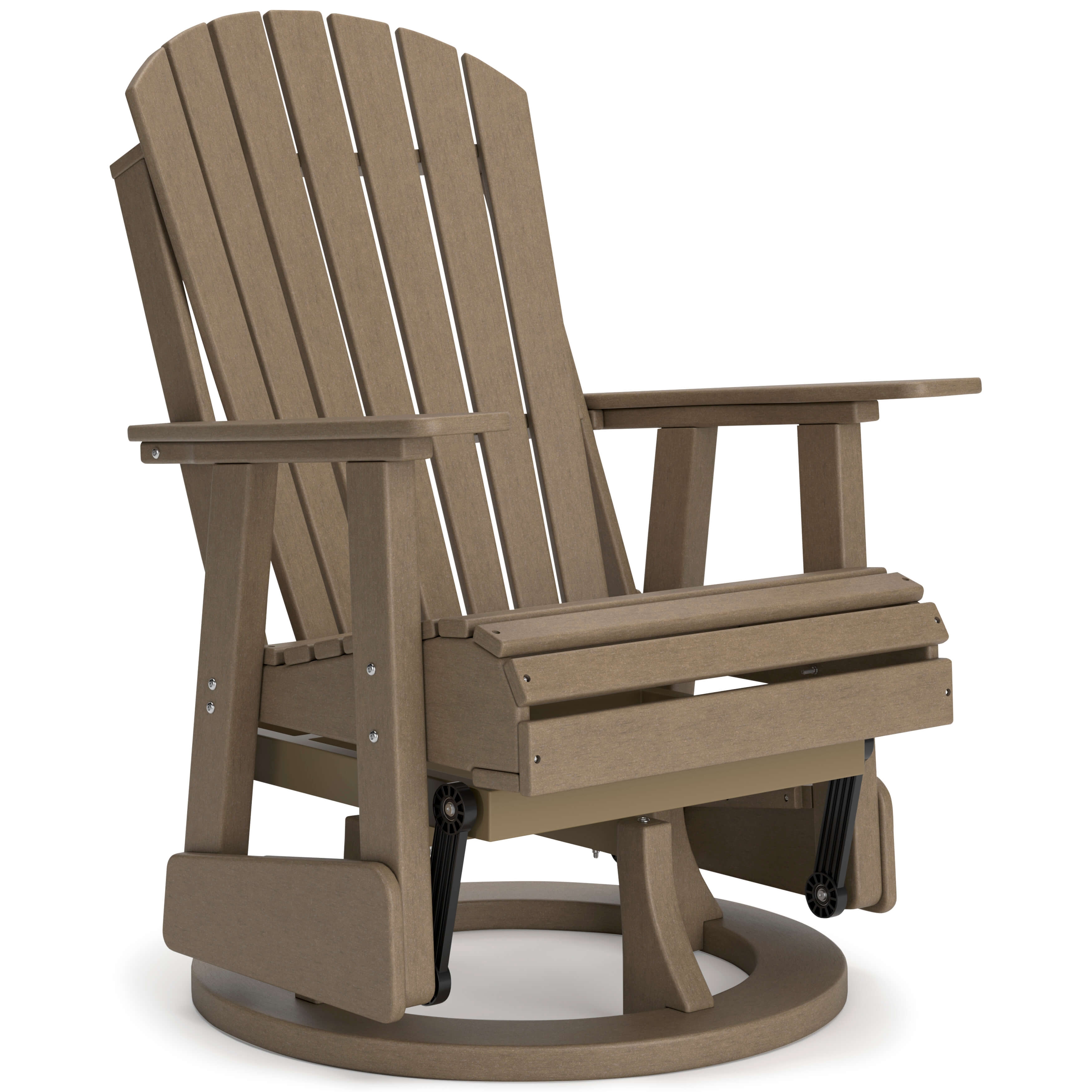 Ashley Hyland Wave Outdoor Swivel Glider Driftwood Chair