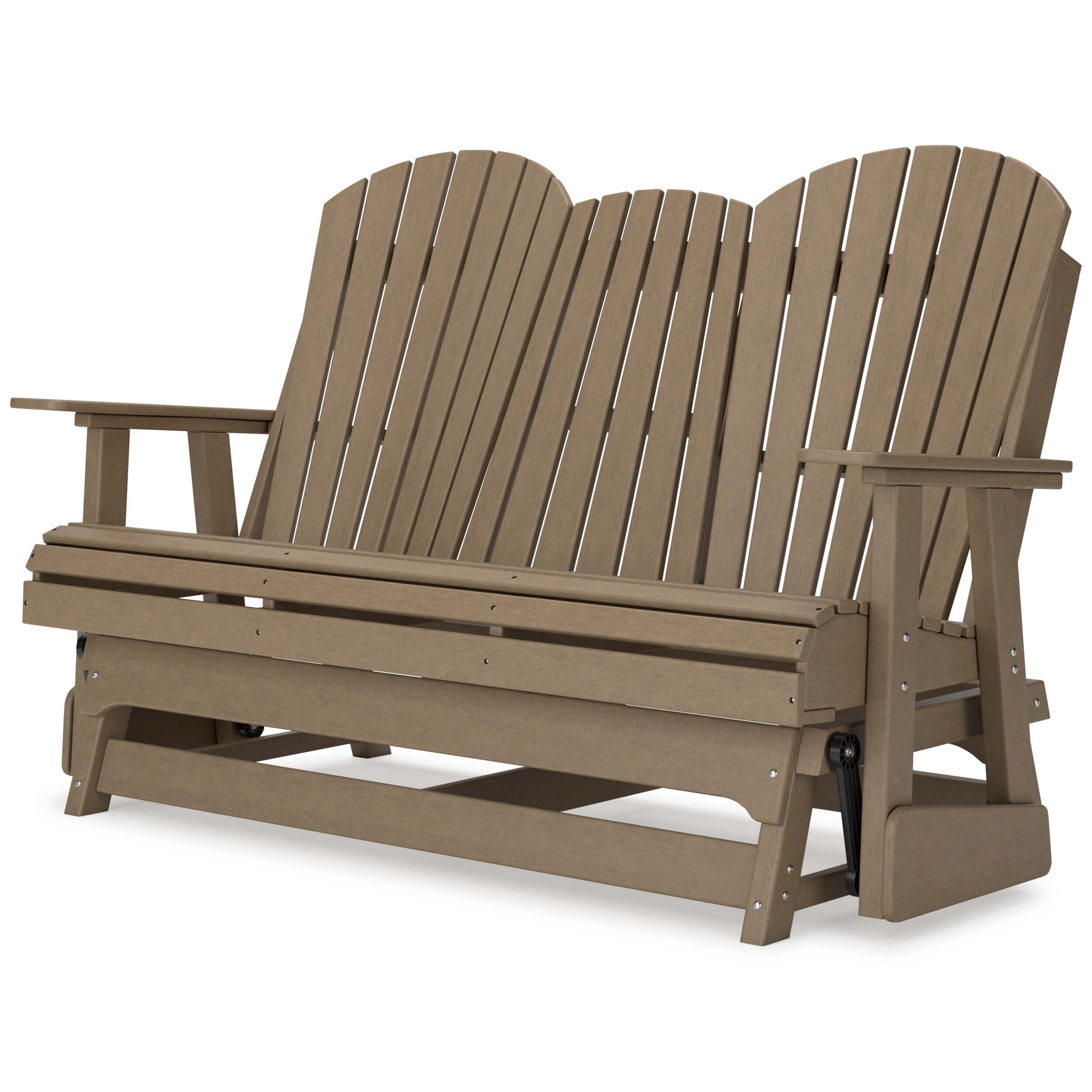Hyland Wave Outdoor High-Density Polyethylene Glider Loveseat