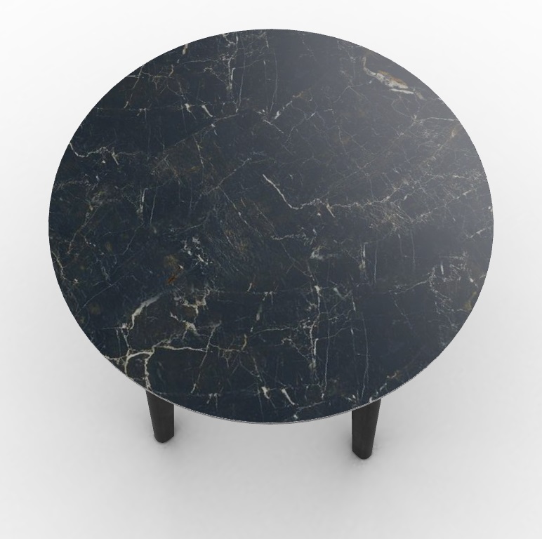 Abrey Laminated Ceramic-Glass/Wood Side Table