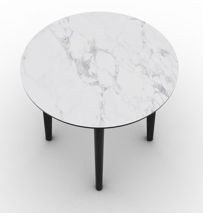 Abrey Laminated Ceramic-Glass/Wood Side Table