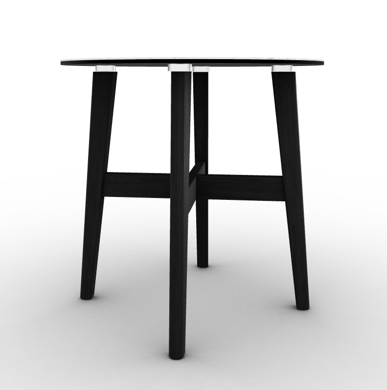 Abrey Laminated Ceramic-Glass/Wood Side Table