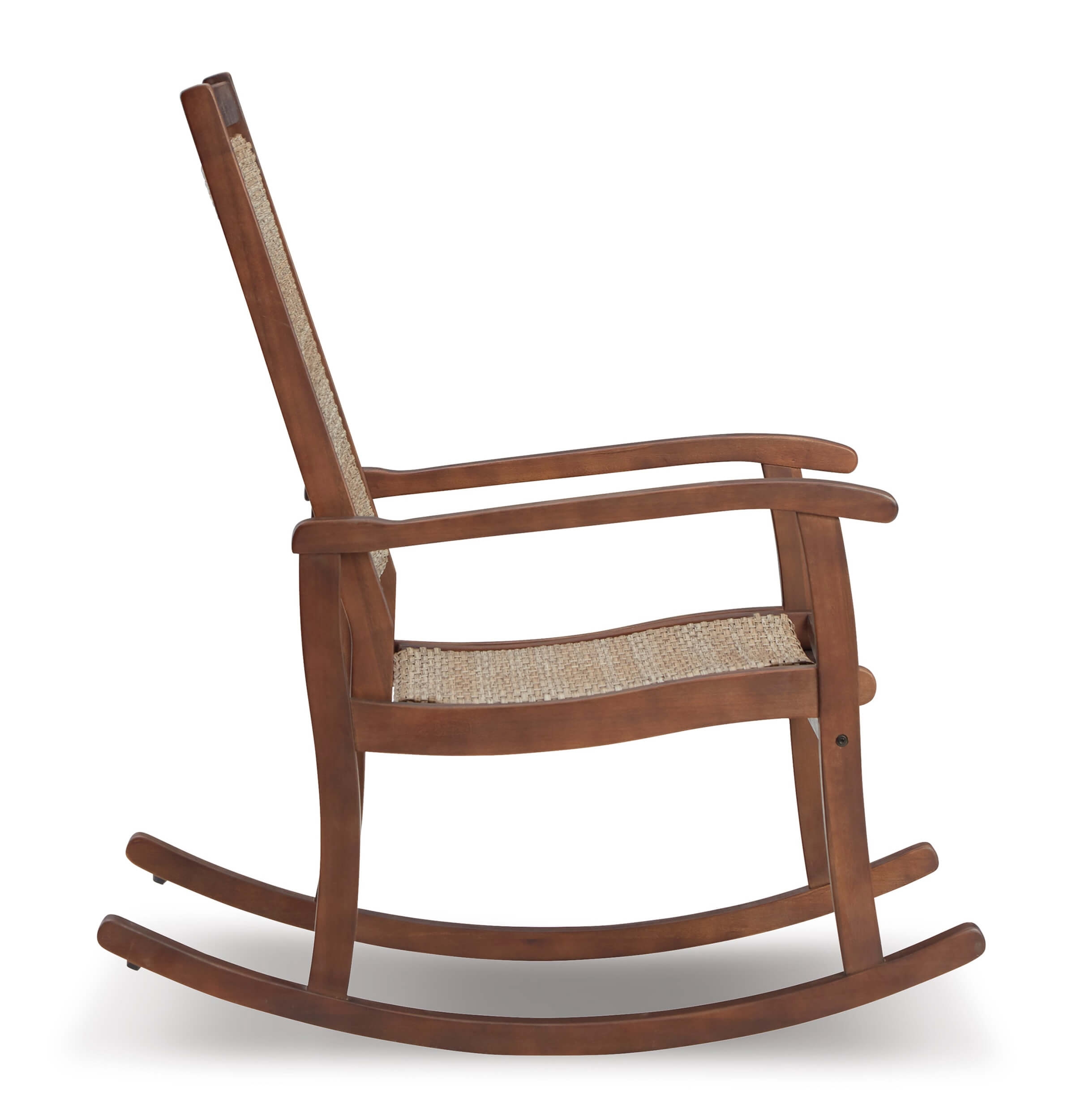 Emani Outdoor Eucalyptus Wood/Resin Rocking Chair