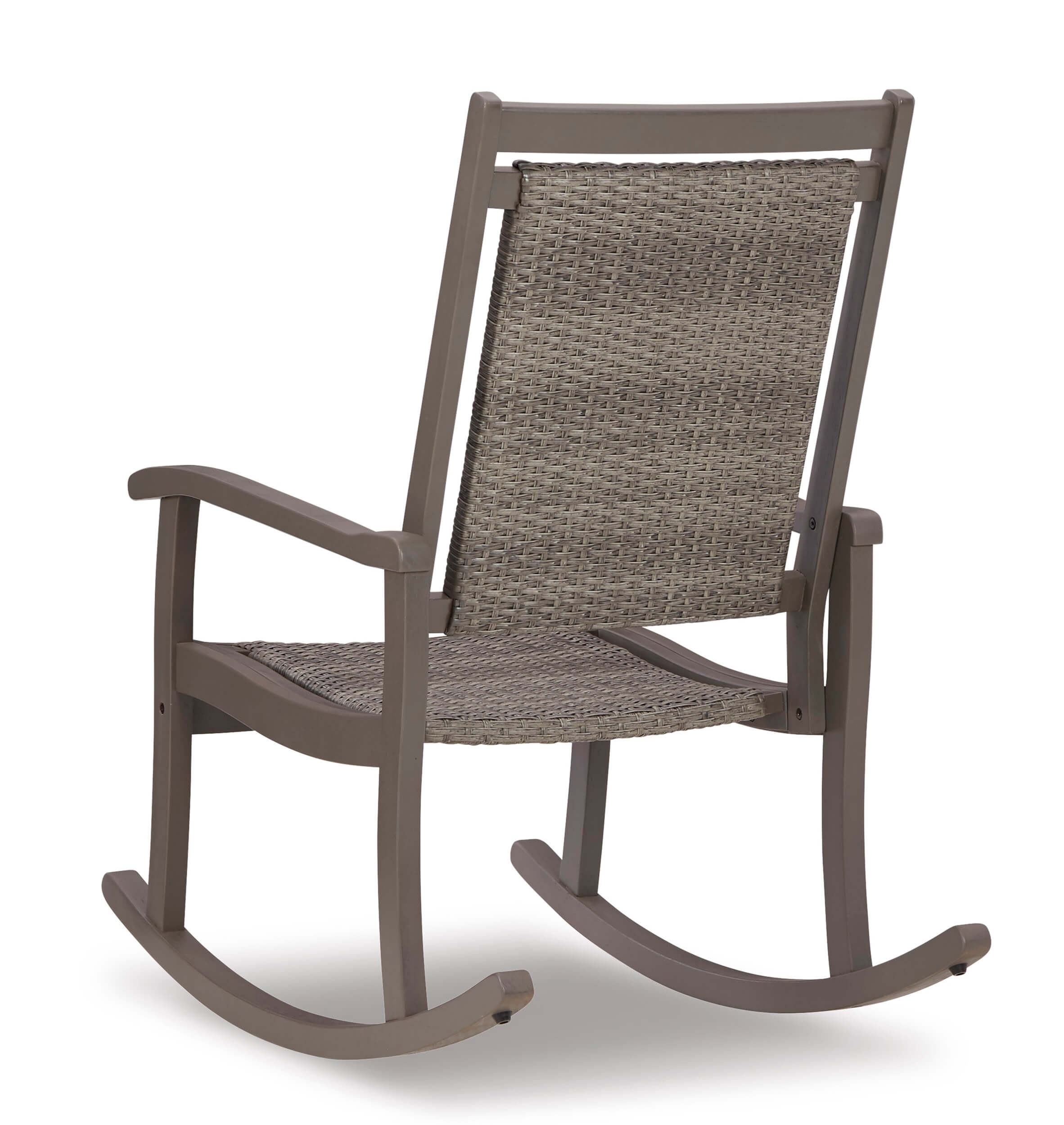 Emani Outdoor Eucalyptus Wood/Resin Rocking Chair