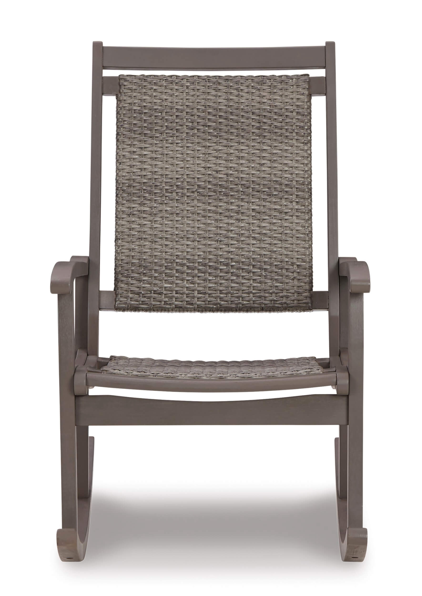 Emani Outdoor Eucalyptus Wood/Resin Rocking Chair