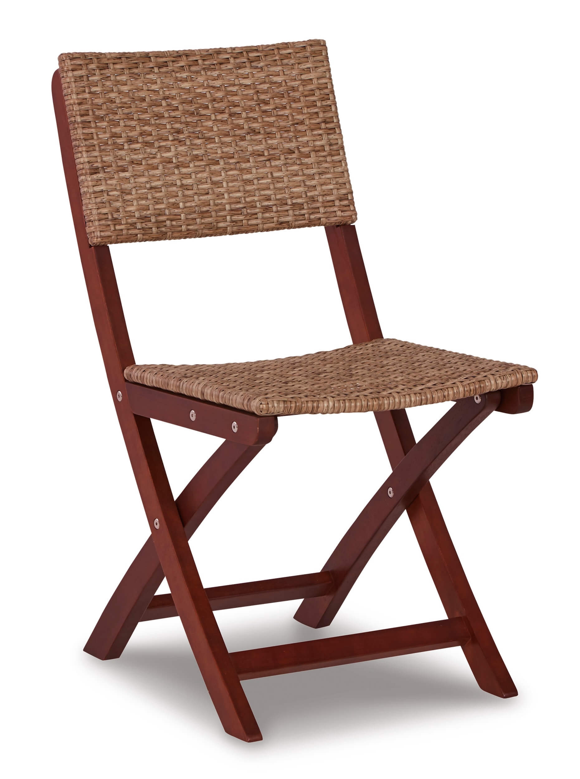 Safari Peak 3-Piece Outdoor Resin Wicker/Eucalyptus Wood Dining Set