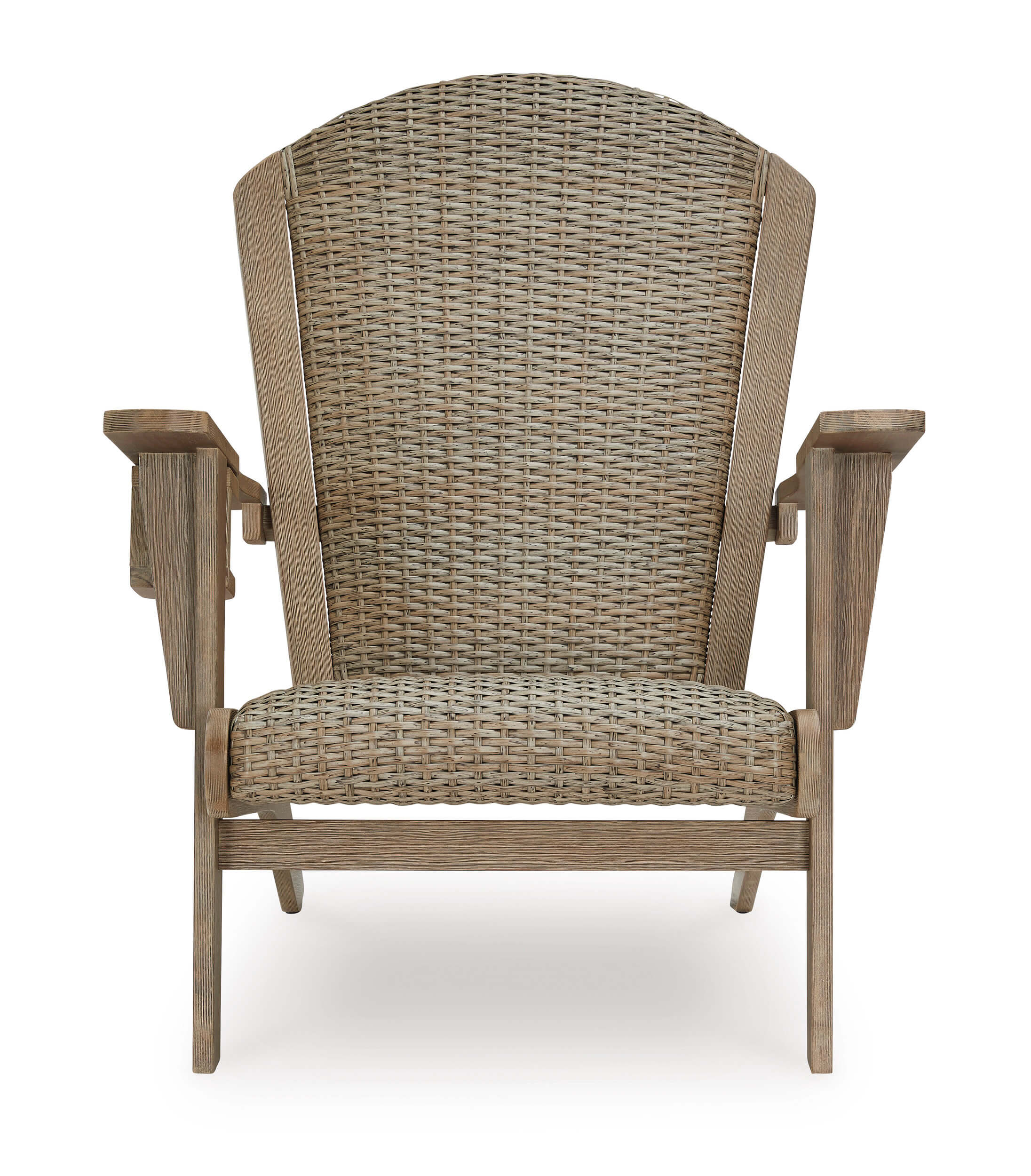 Marina Sun Resin Wicker/Wood Adirondack Chair