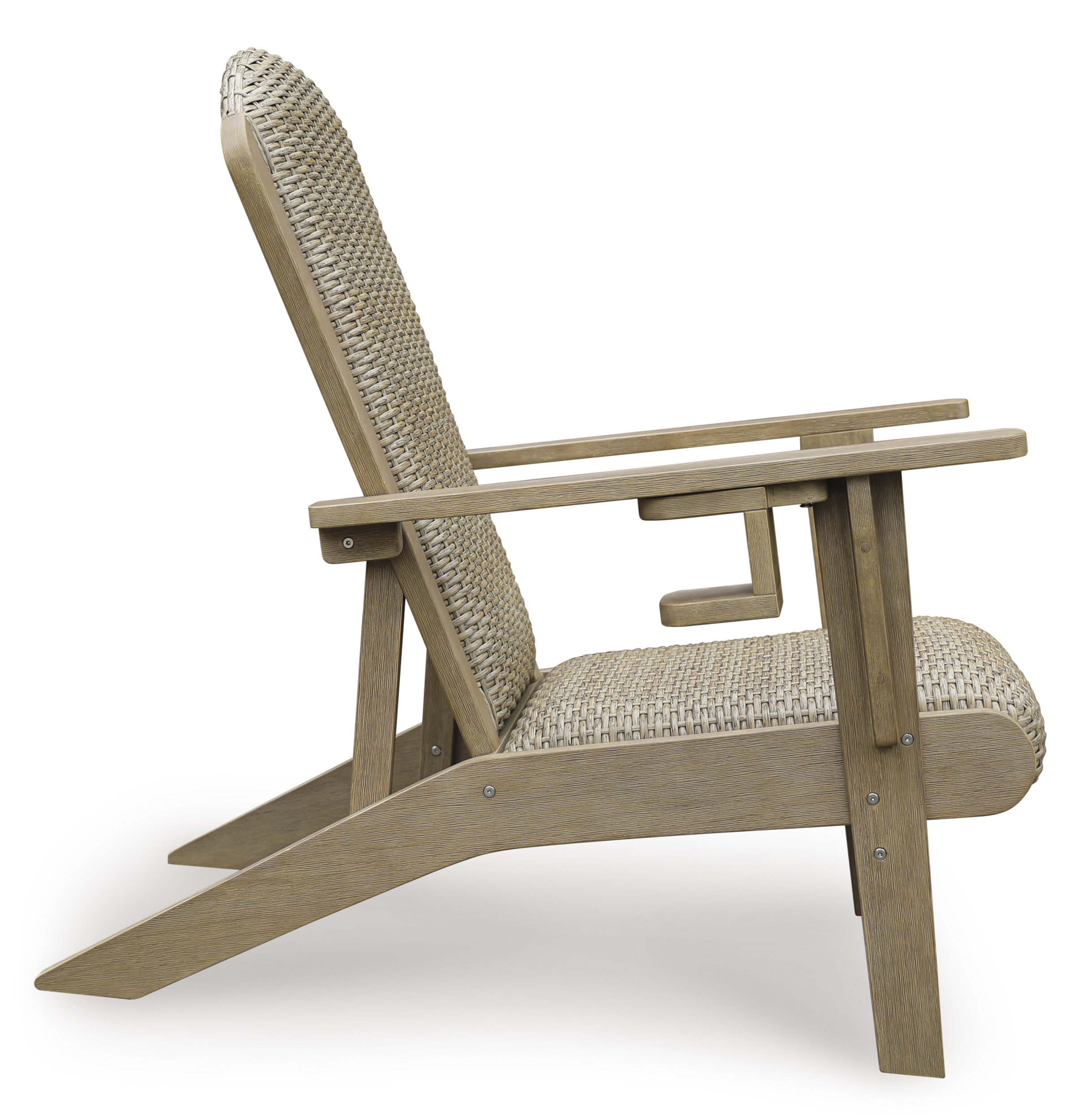 Marina Sun Resin Wicker/Wood Adirondack Chair