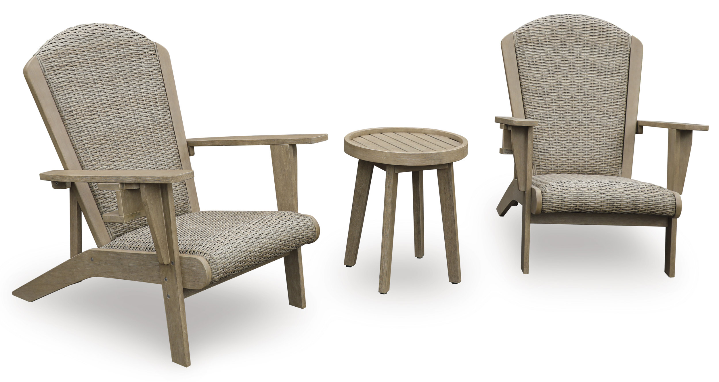 Marina Sun Resin Wicker/Wood Adirondack Chair