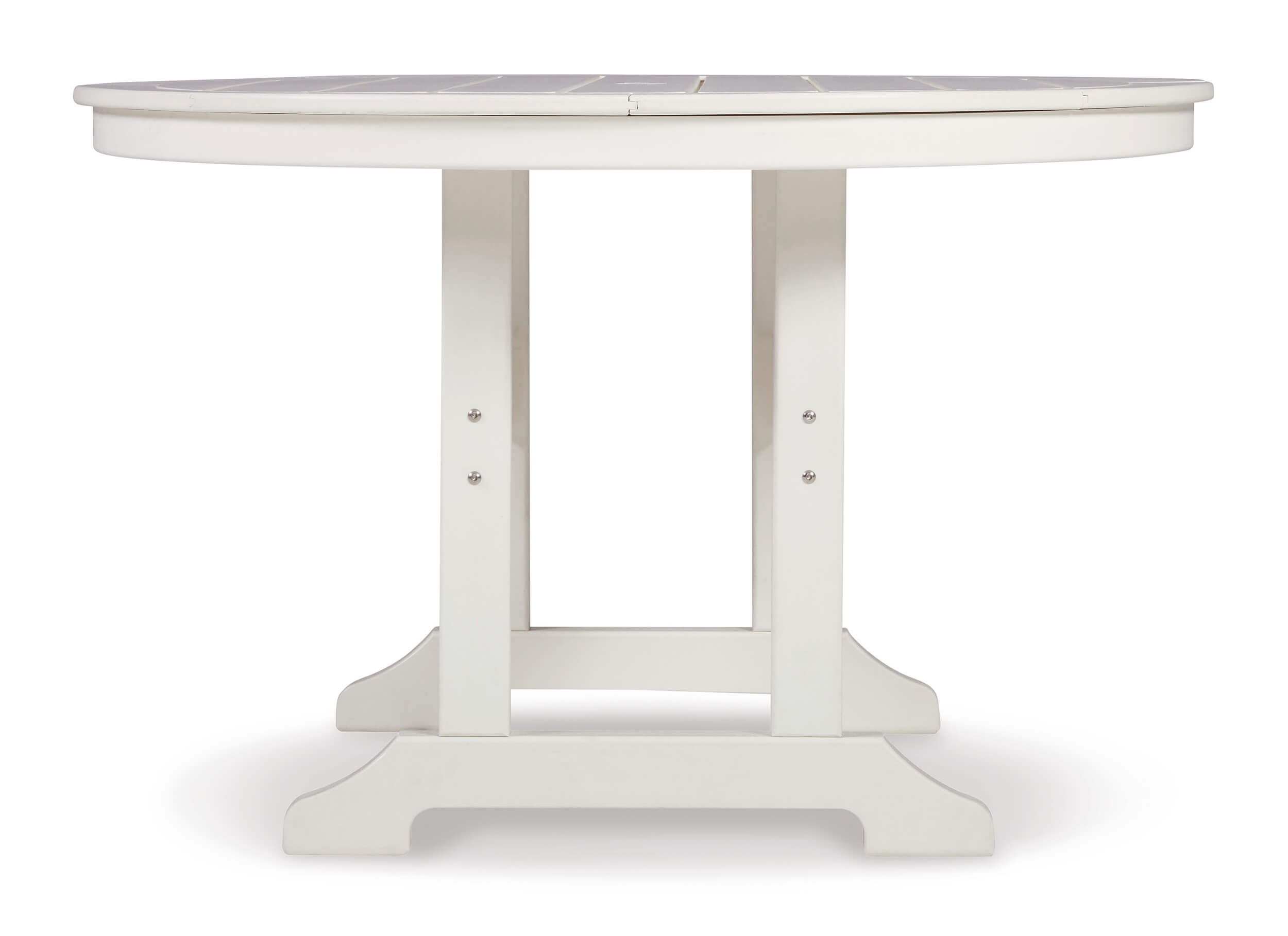 Crescent Outdoor High-Density Polyethylene Round Dining Table