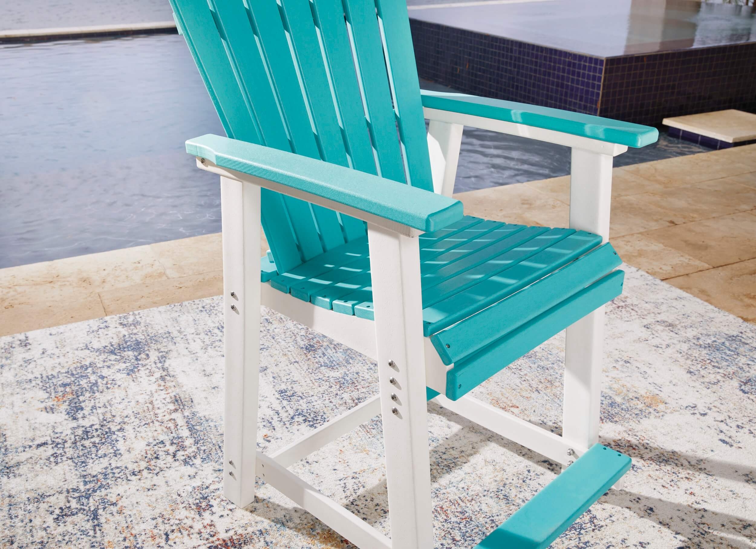 Eisely Outdoor High-Density Polyethylene Counter Height Patio Dining Set