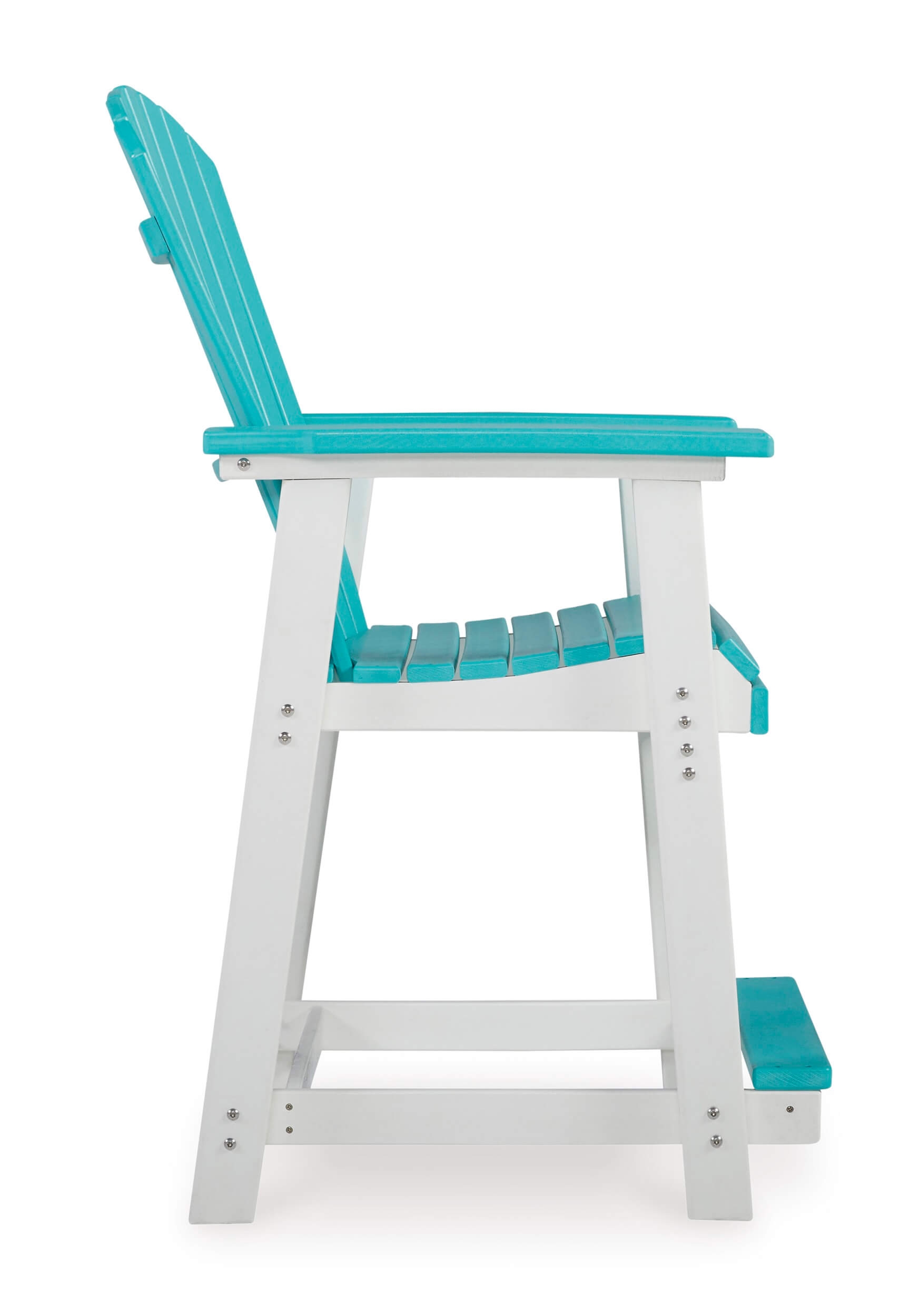 Eisely Outdoor High-Density Polyethylene Counter Height Barstool, Set of 2