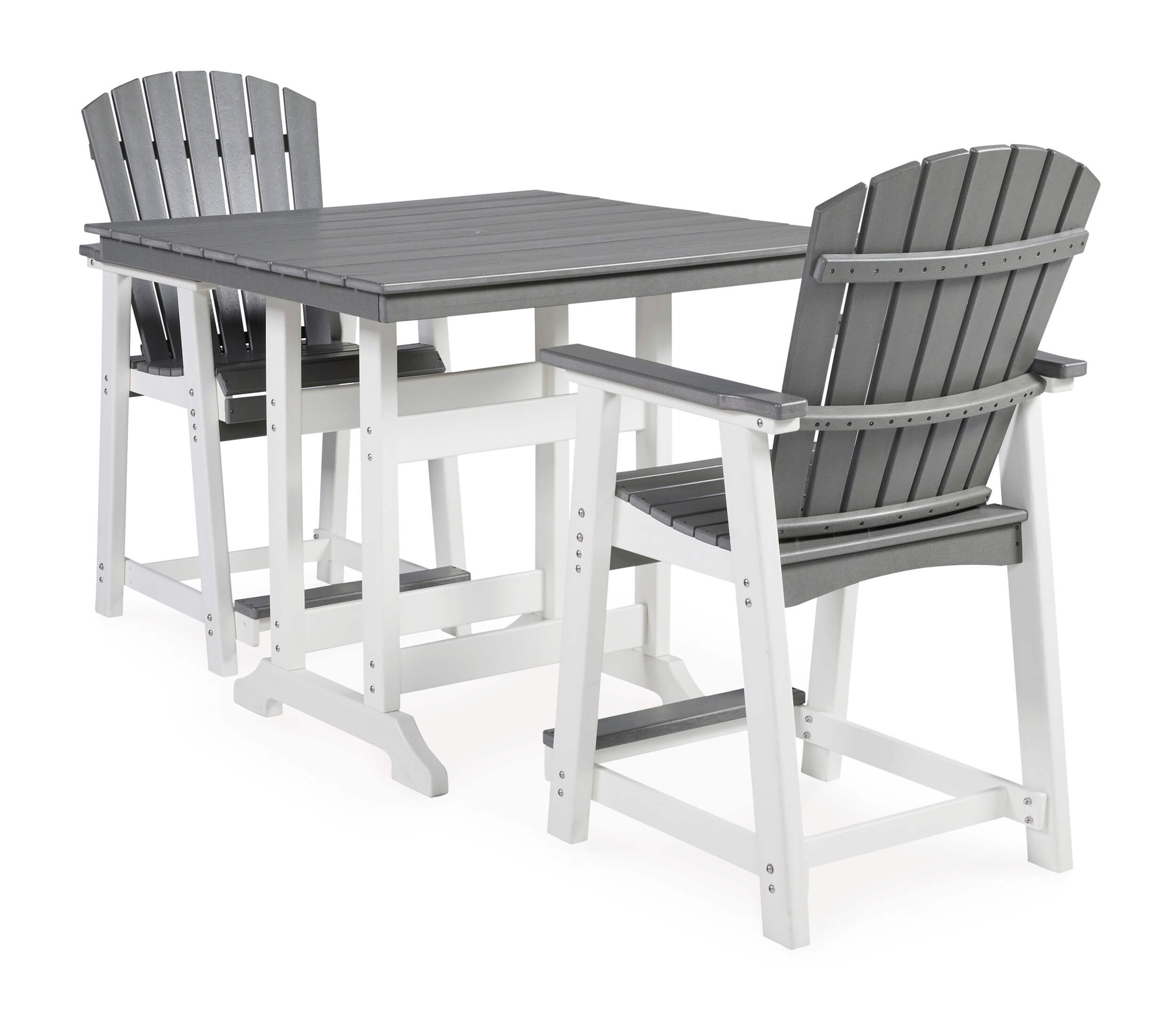 Transville Outdoor High-Density Polyethylene Counter Height Square Dining Set