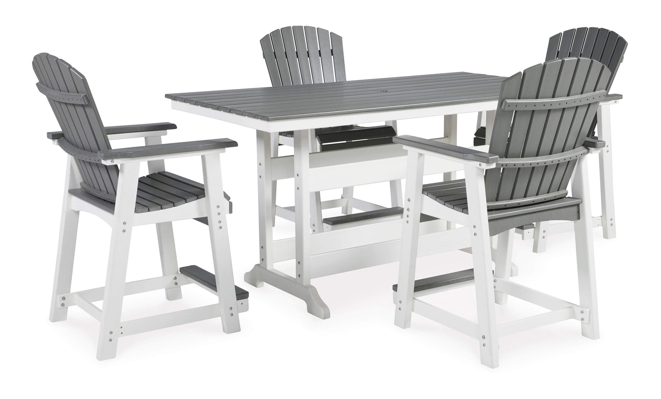 Transville Outdoor High-Density Polyethylene Counter Height Dining Table