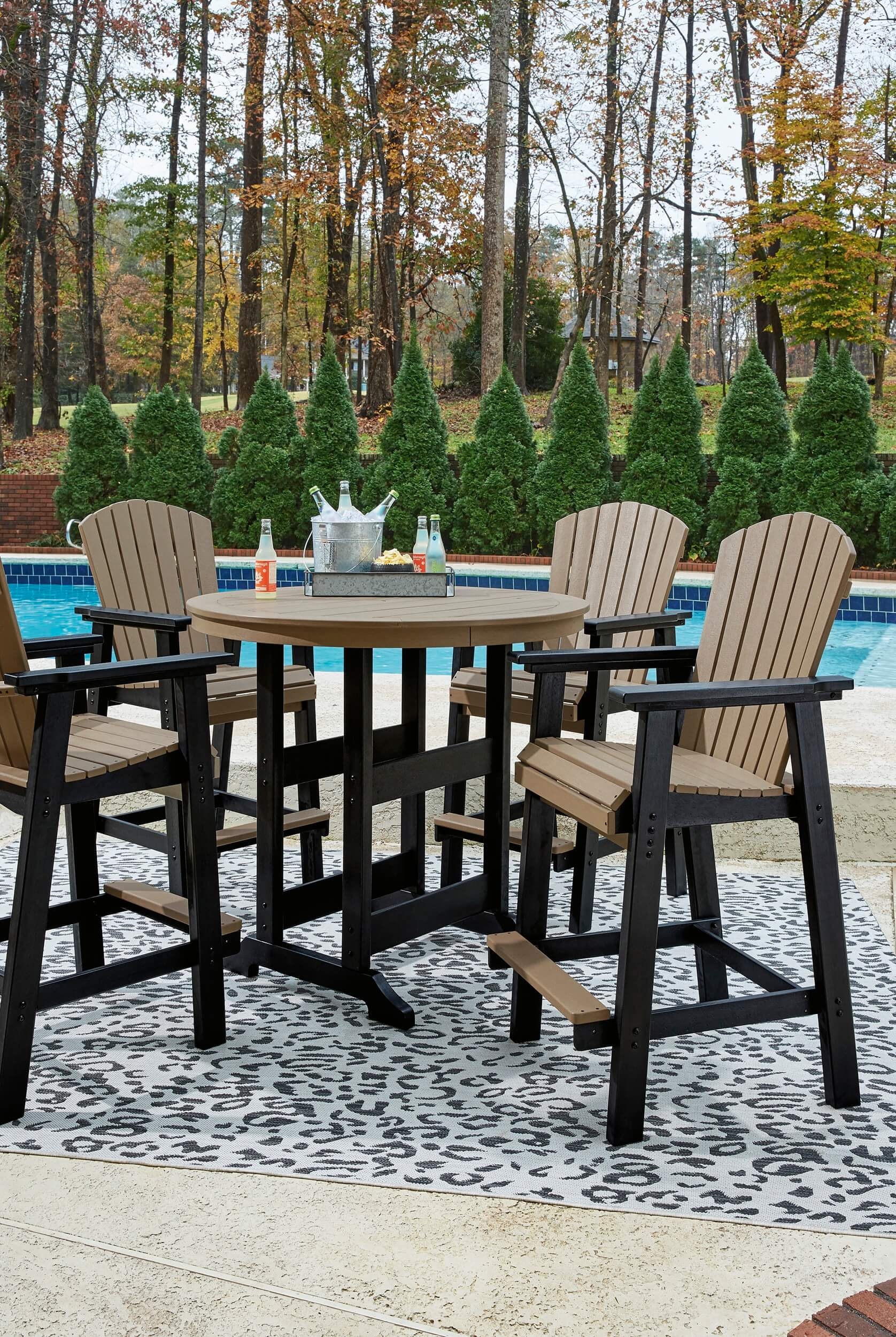 Fairen Trail Outdoor High-Density Polyethylene Bar Height Dining Set