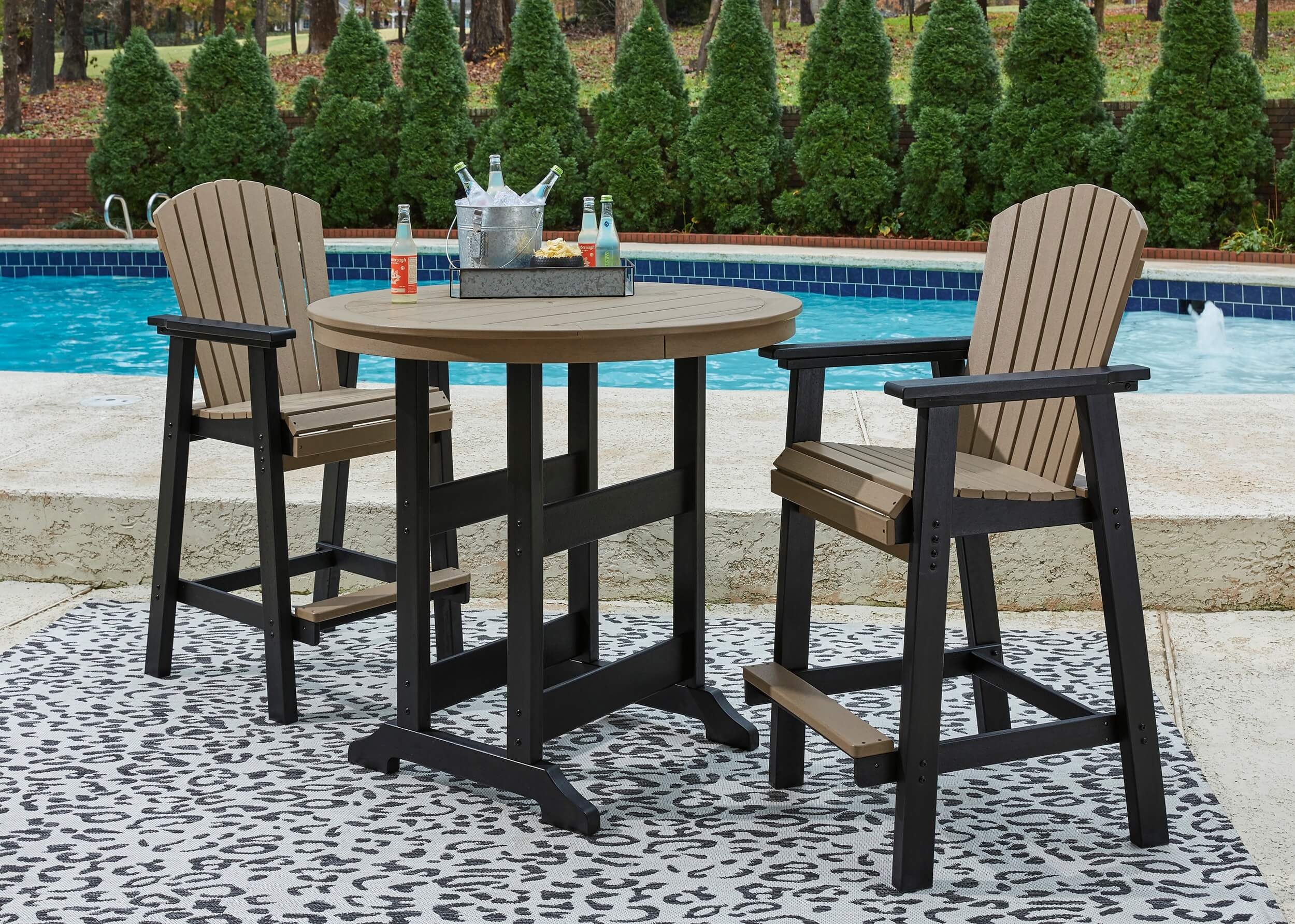 Fairen Trail Outdoor High-Density Polyethylene Bar Height Dining Set