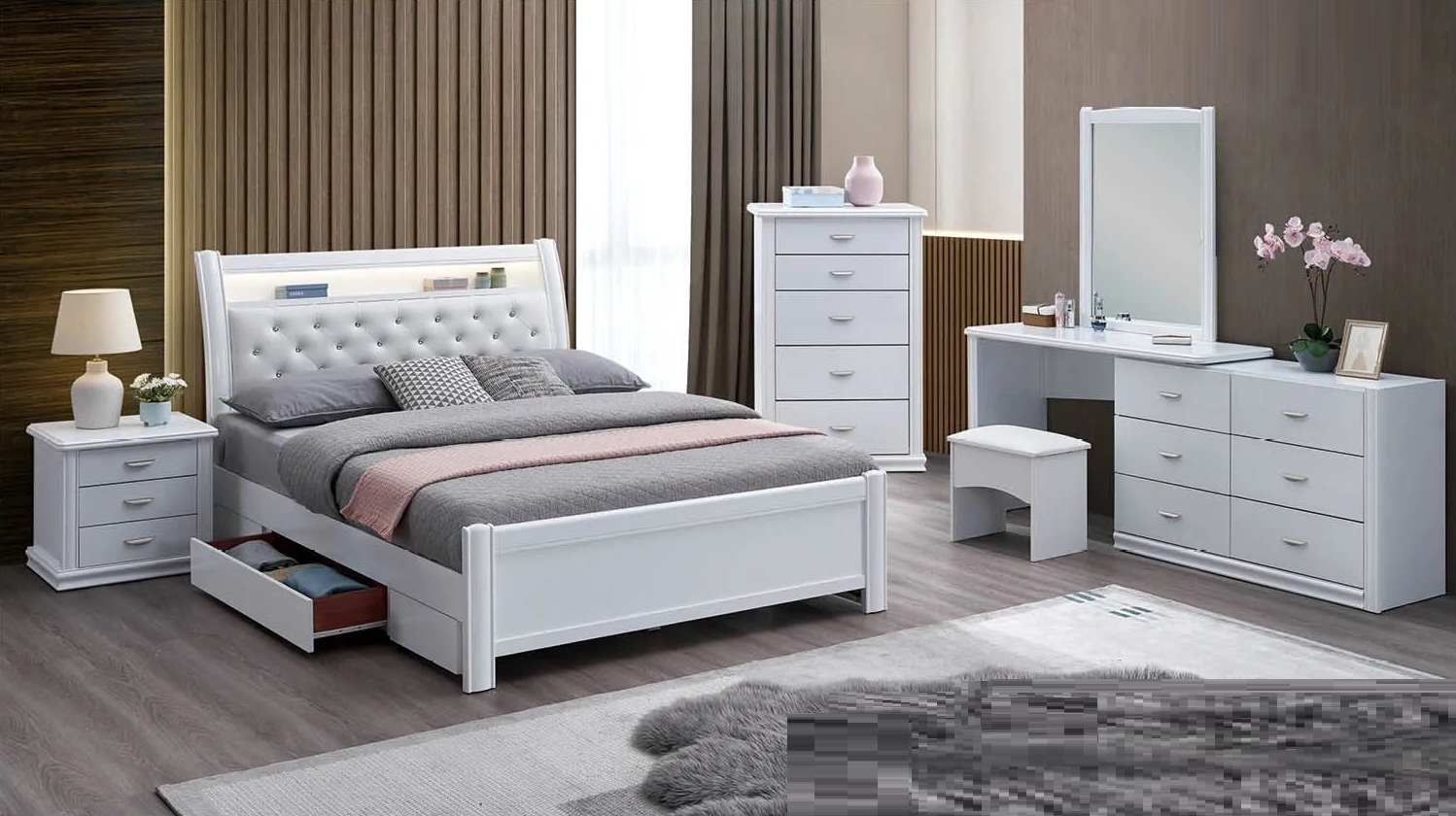 P255 6-Drawer Double Dresser