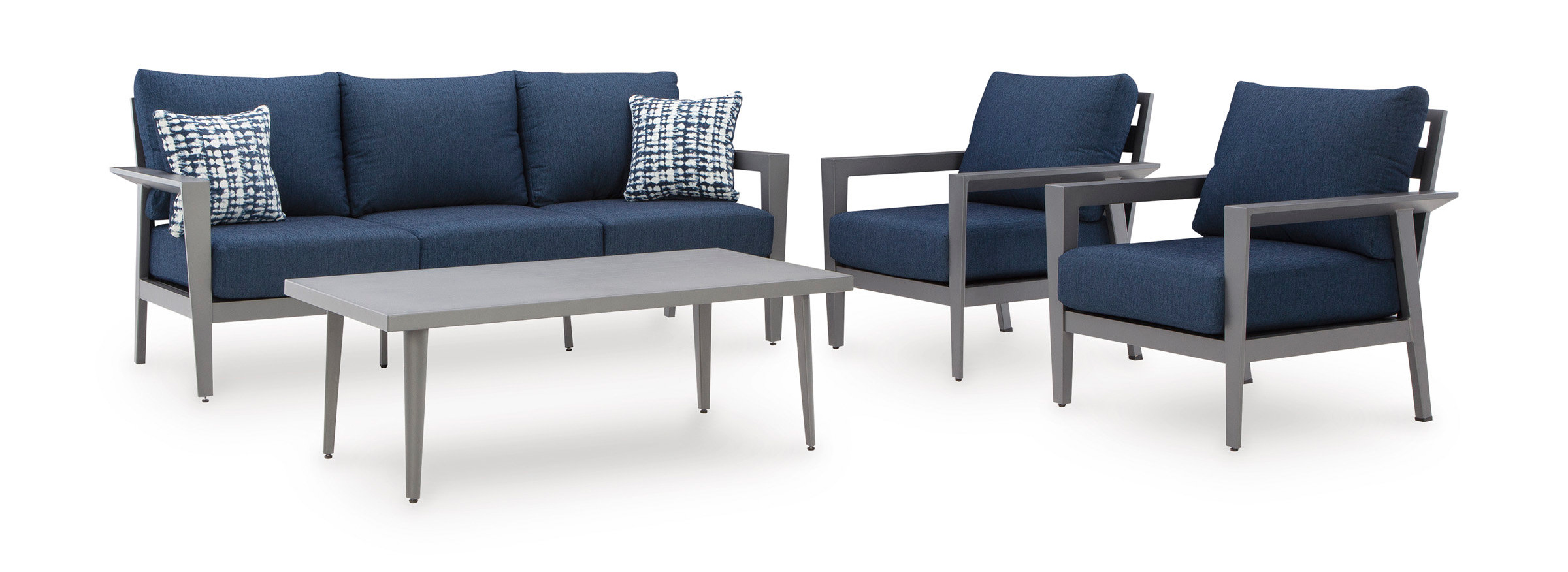 Gali Aluminum/Polyester 3-Piece Patio Set