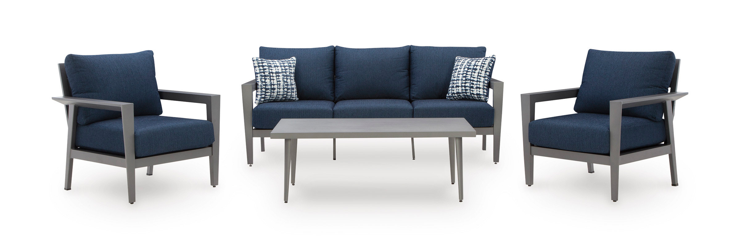 Gali Aluminum/Polyester 3-Piece Patio Set