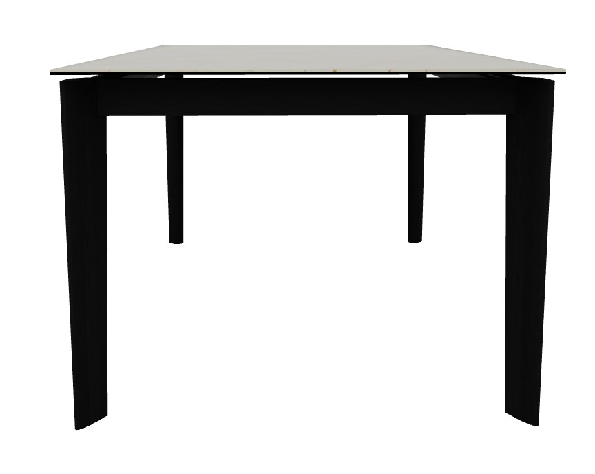 Dogma W70.9"-94.5" Rectangular Ceramic/Wood Extendable Dining Table