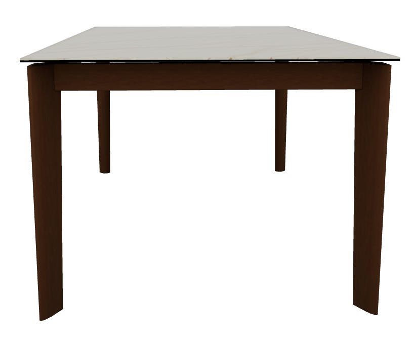 Dogma W70.9"-94.5" Rectangular Ceramic/Wood Extendable Dining Table