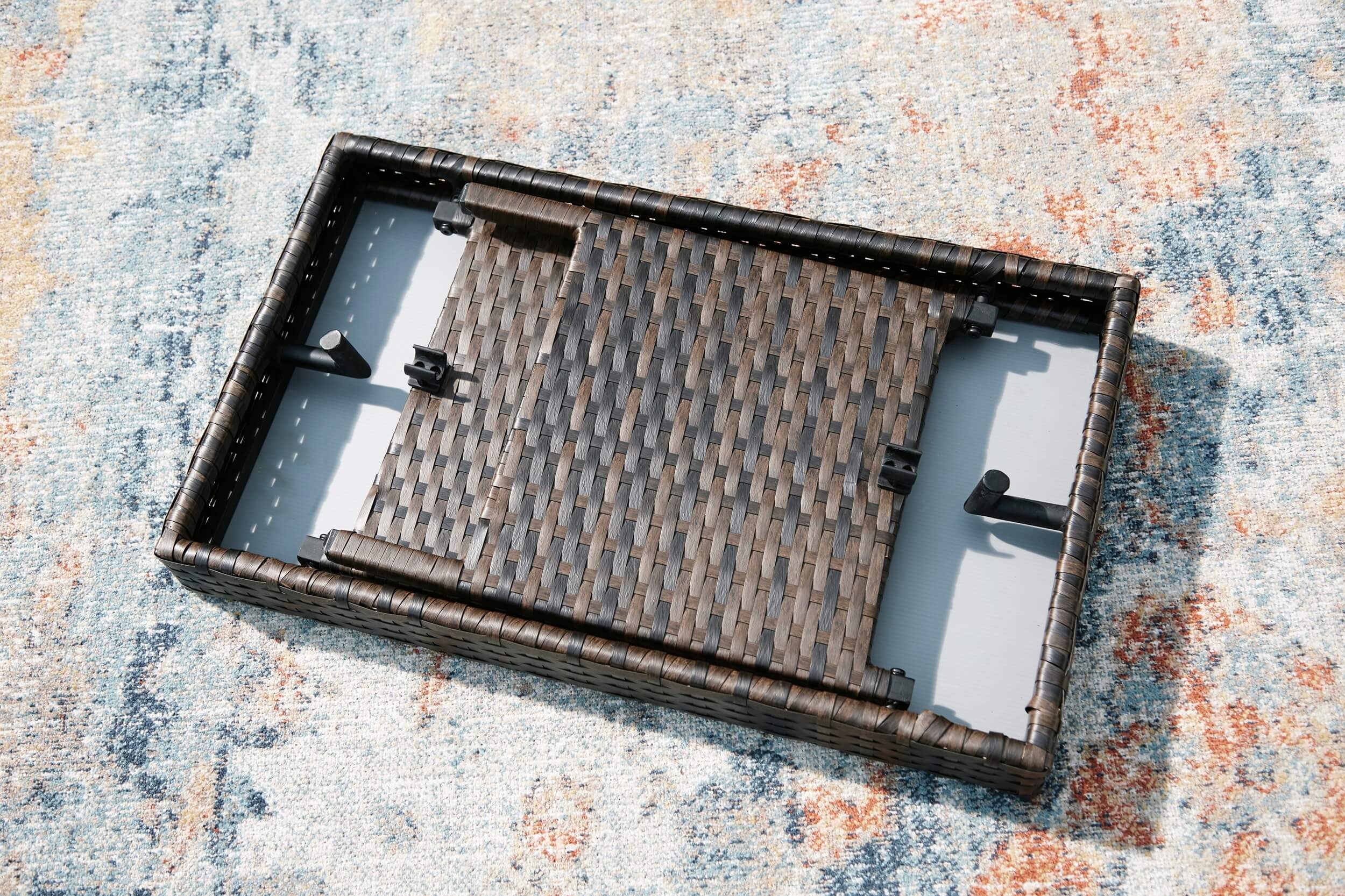 Kantana Outdoor Resin Wicker Rectangular End Table