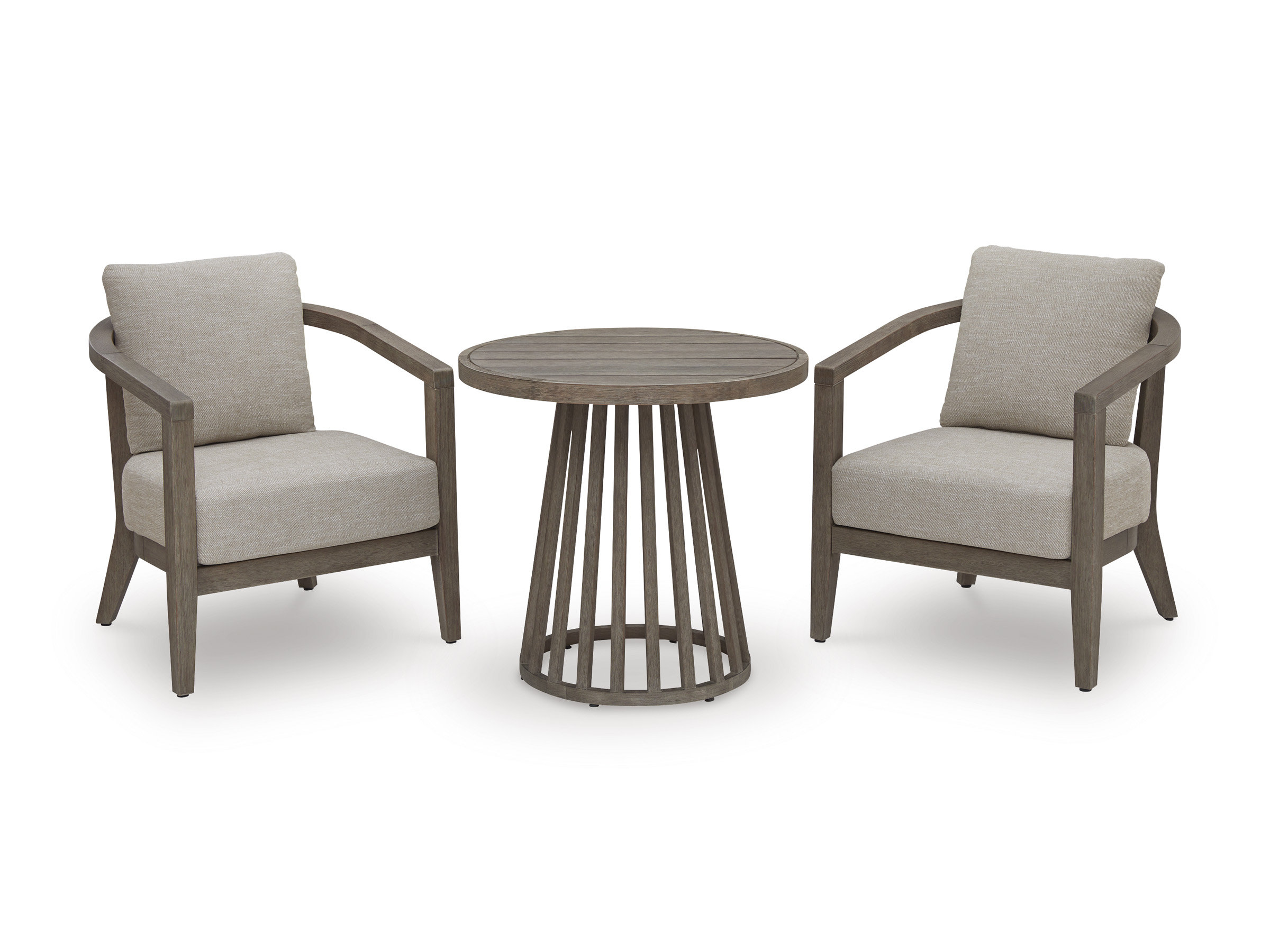 Joy Lagoon Wood/Polyester 3-Piece Patio Set