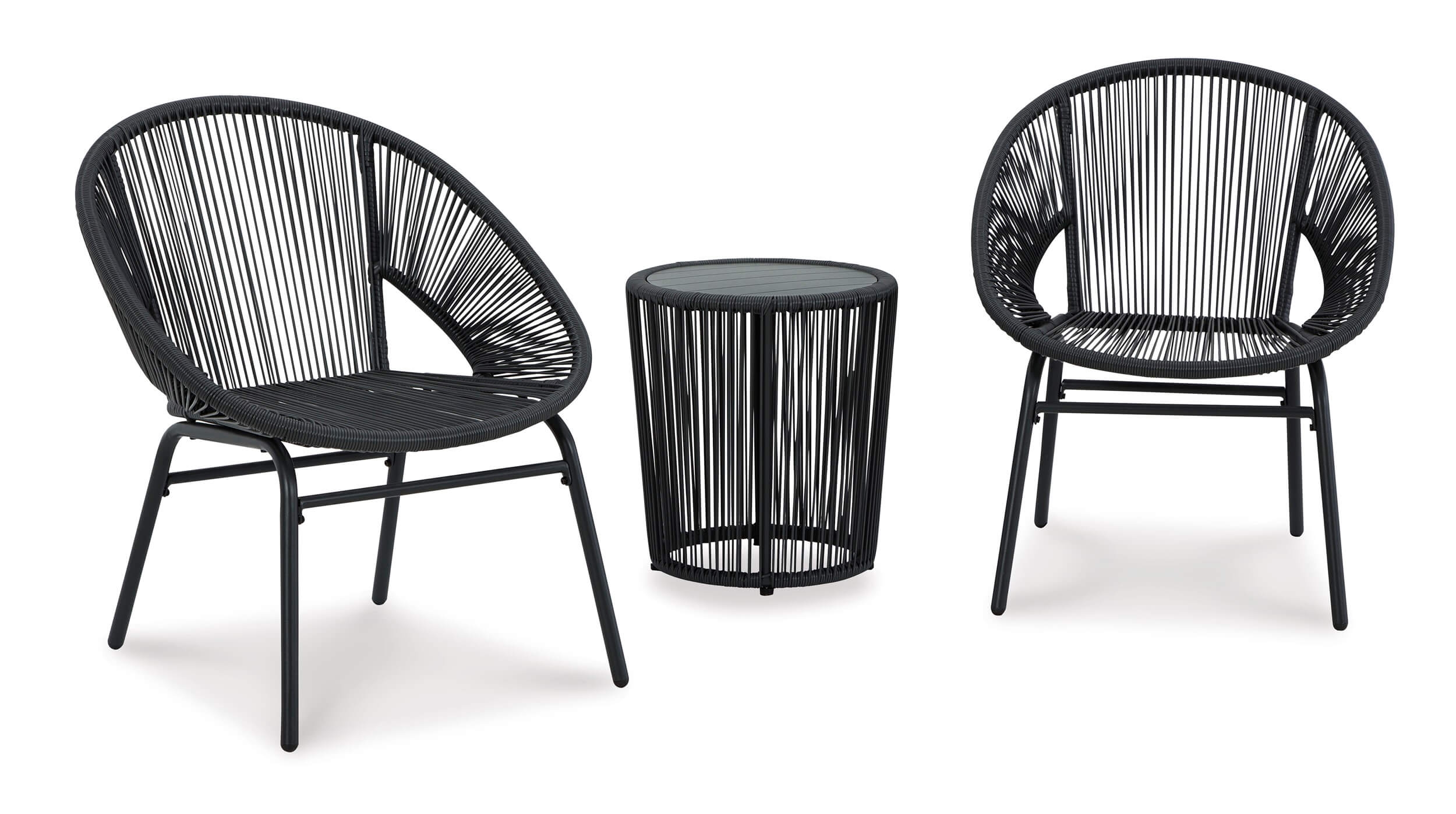 Mandarin Cape 3-Piece Outdoor Resin Wicker Dining Set
