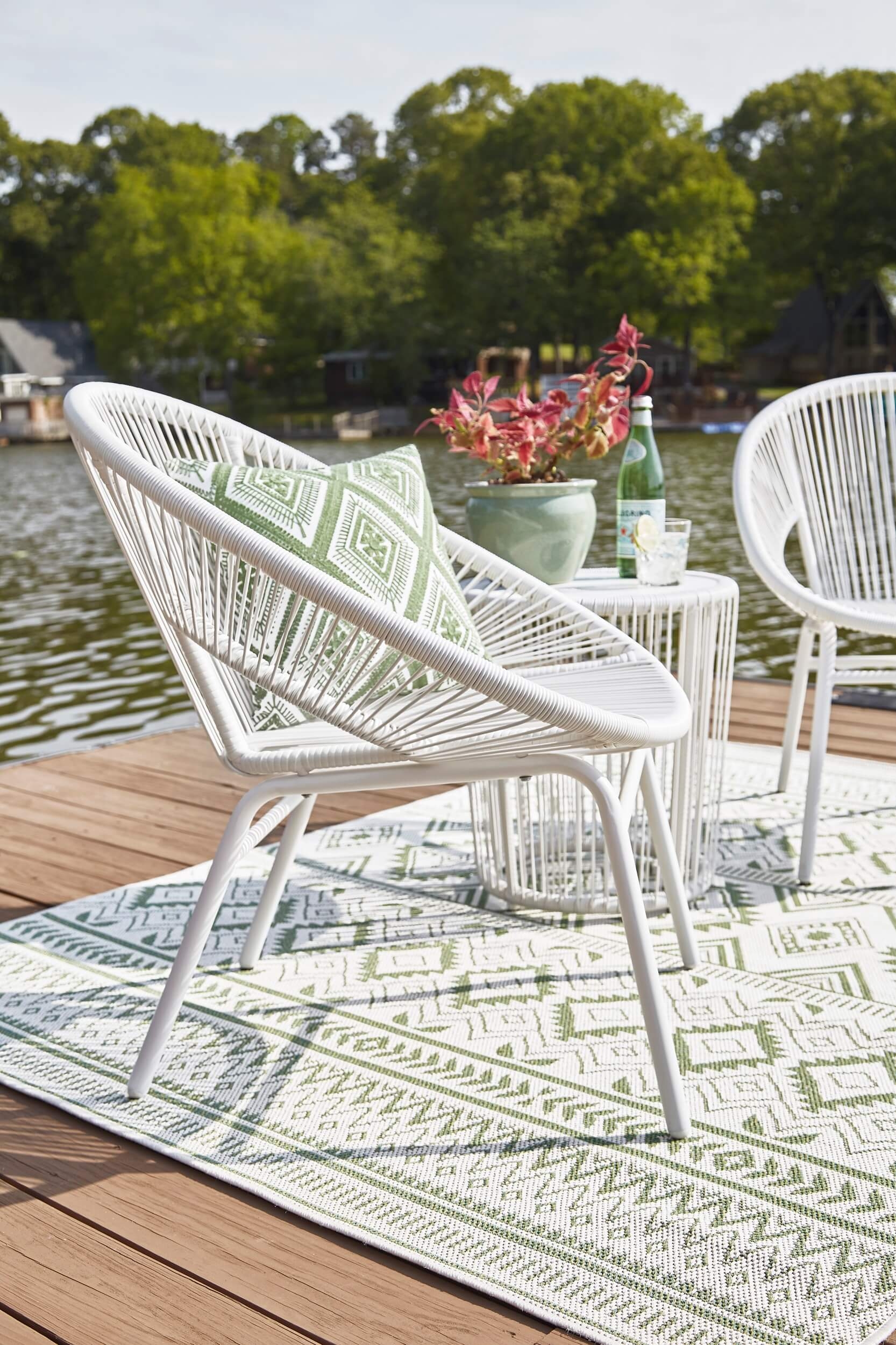 Mandarin Cape 3-Piece Outdoor Resin Wicker Dining Set