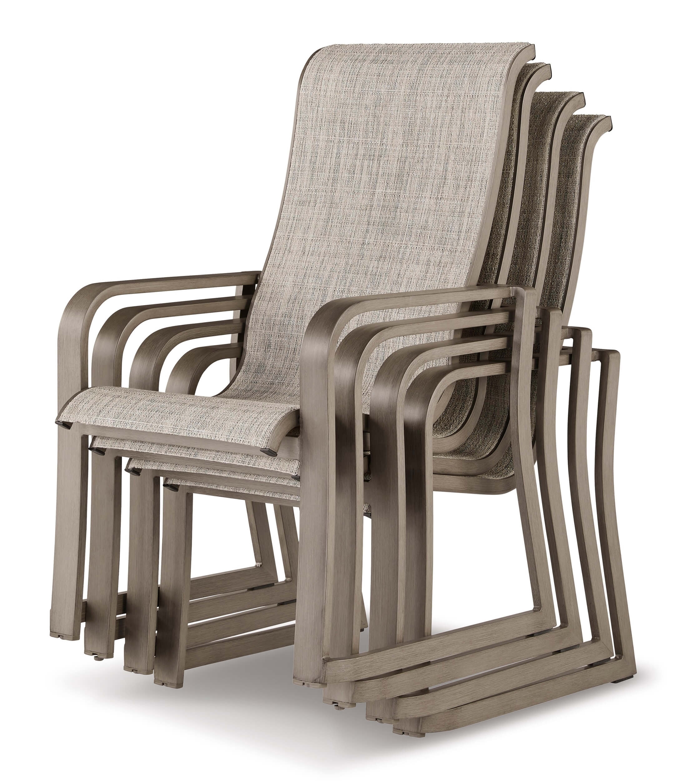 Beach Front Outdoor Aluminum Patio Dining Set, Composition 1