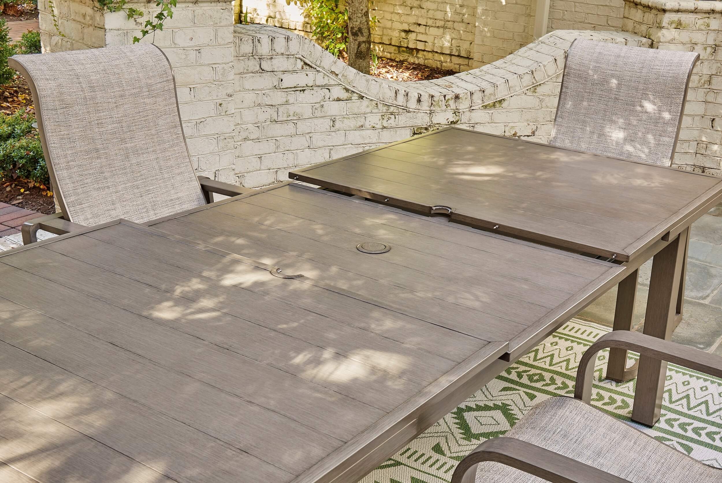 Beach Front Outdoor Rectangular Extendable Dining Table