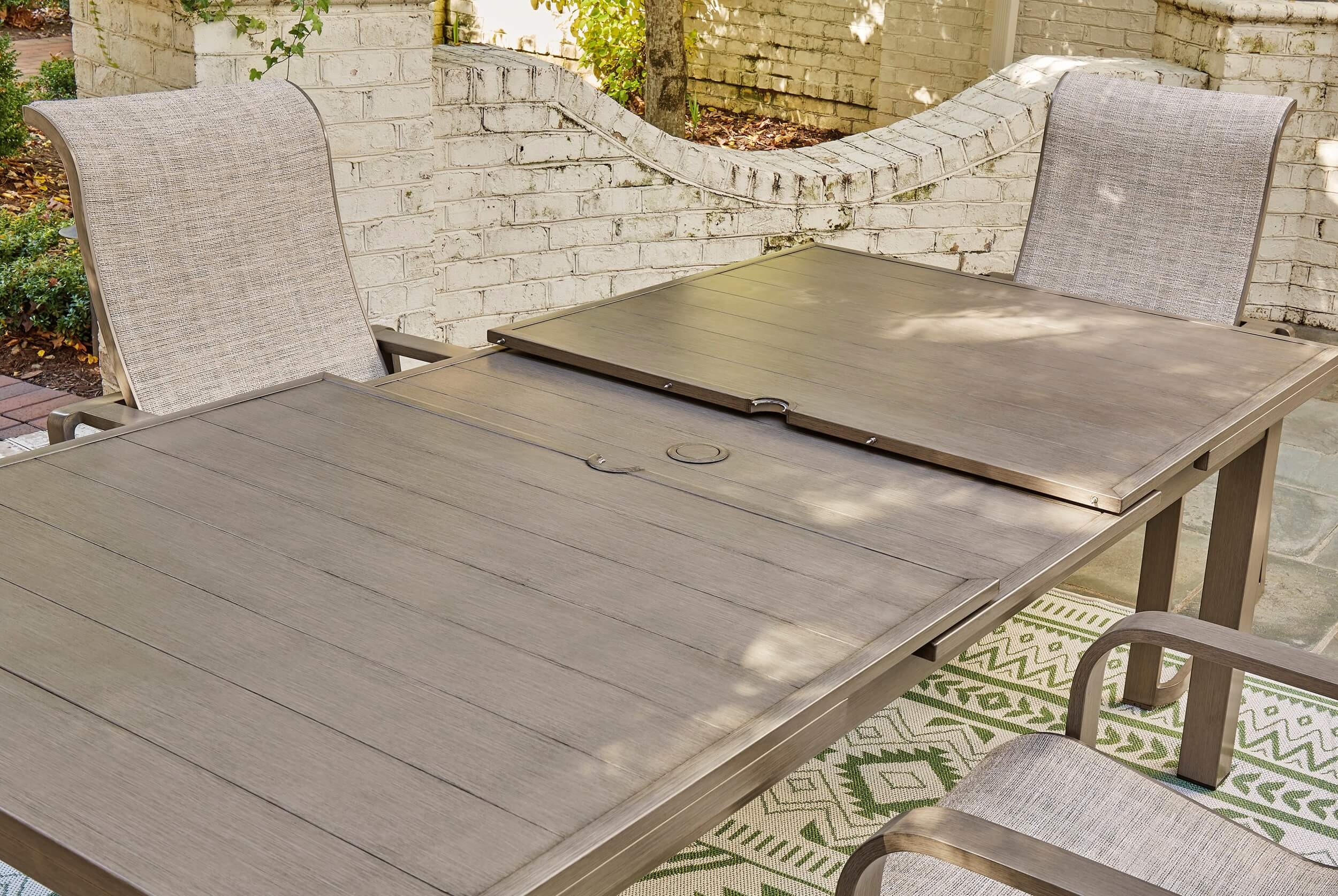 Beach Front Outdoor Rectangular Extendable Dining Table