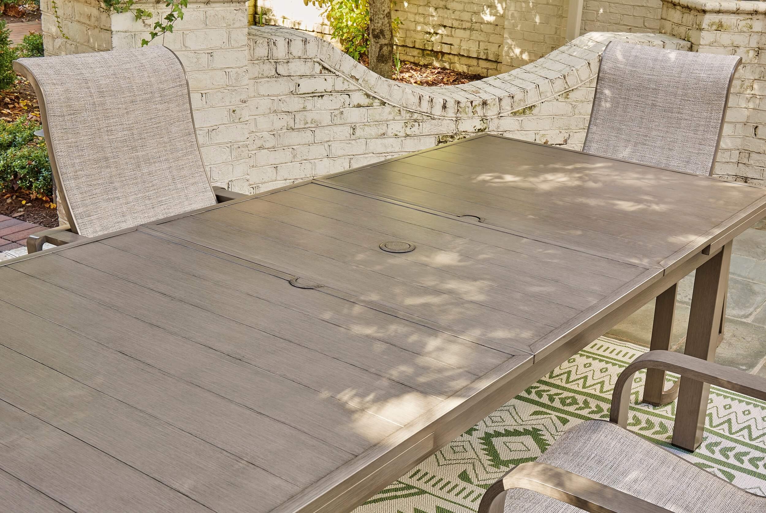 Beach Front Outdoor Rectangular Extendable Dining Table