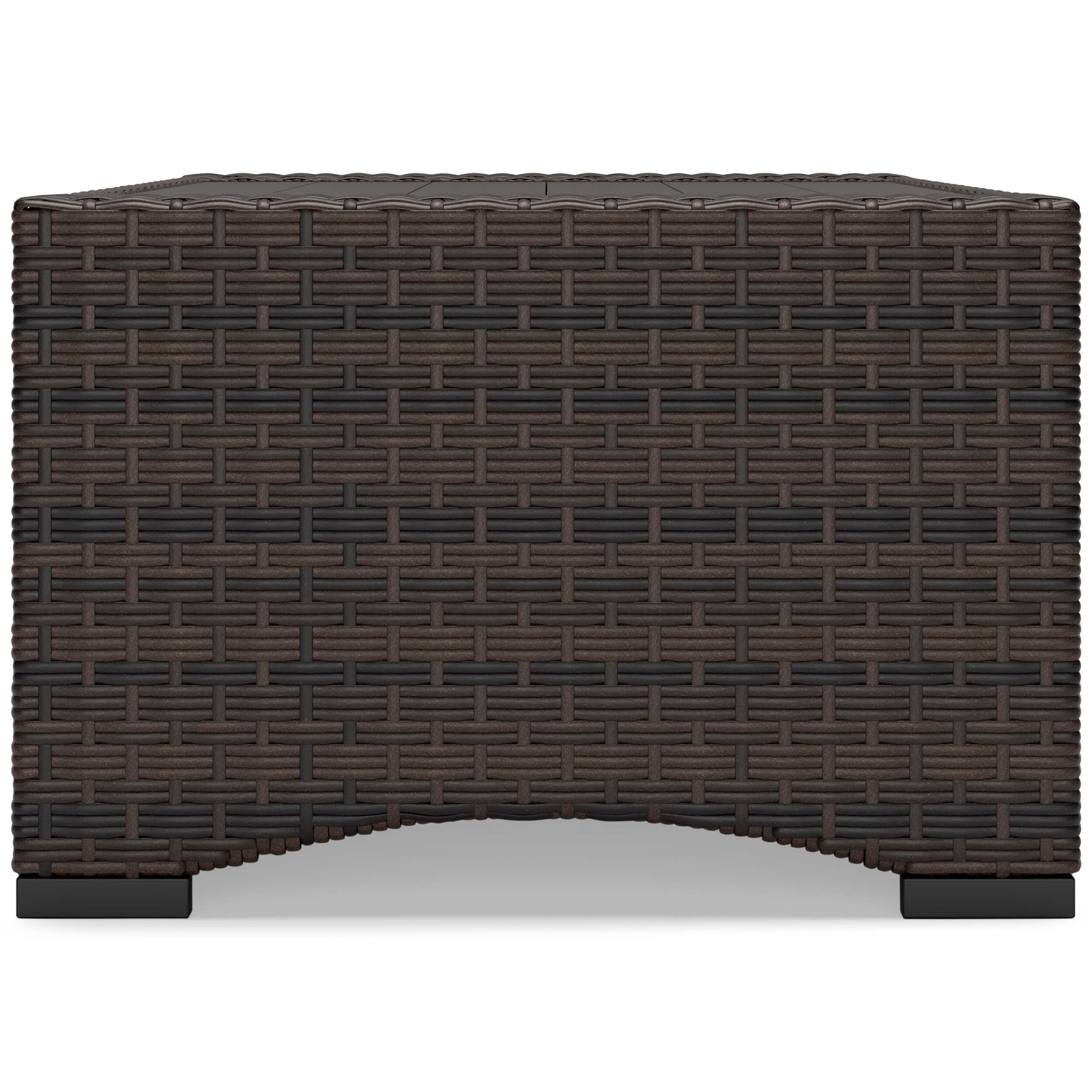 Windglow Outdoor Resin Wicker Rectangular Coffee Table