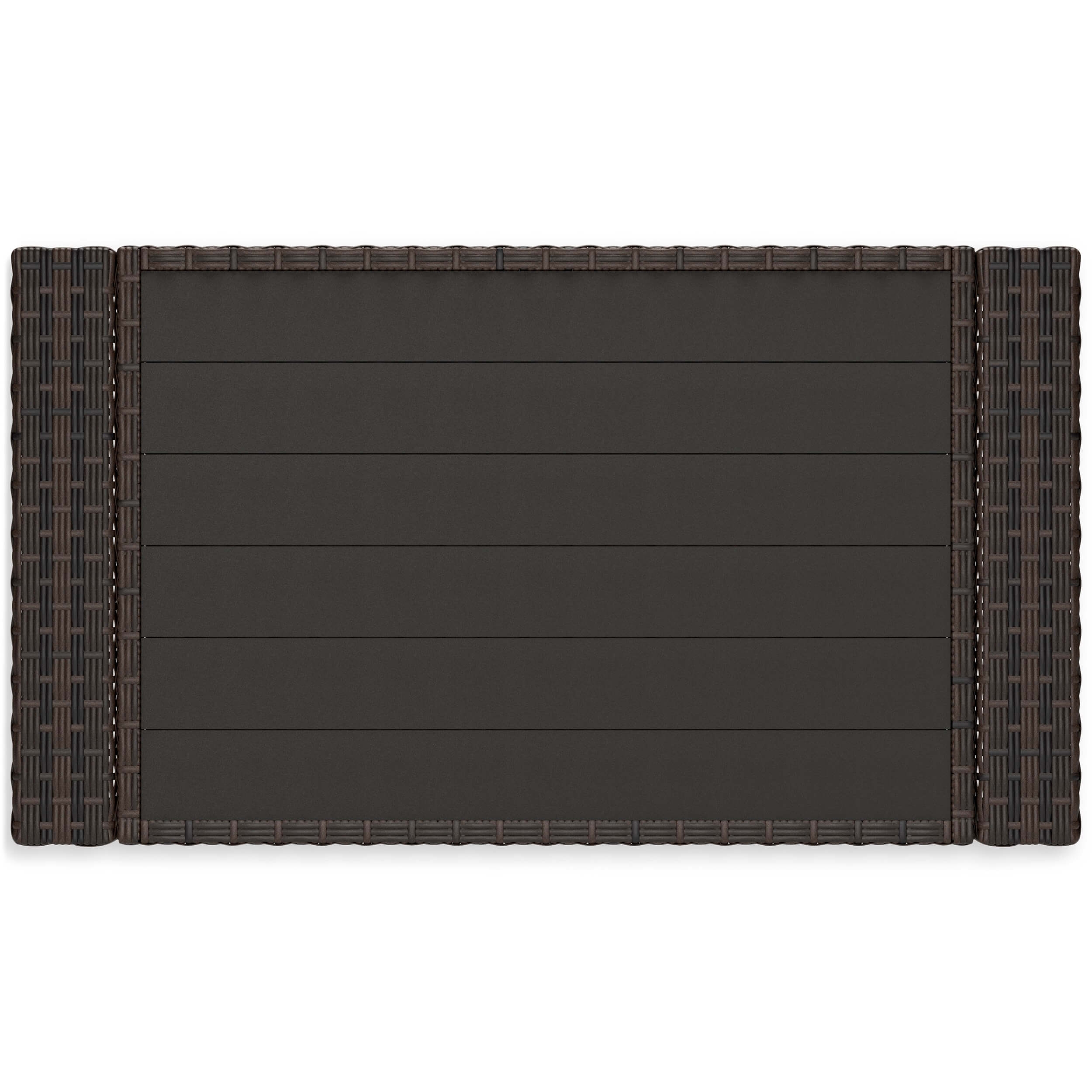Windglow Outdoor Resin Wicker Rectangular Coffee Table
