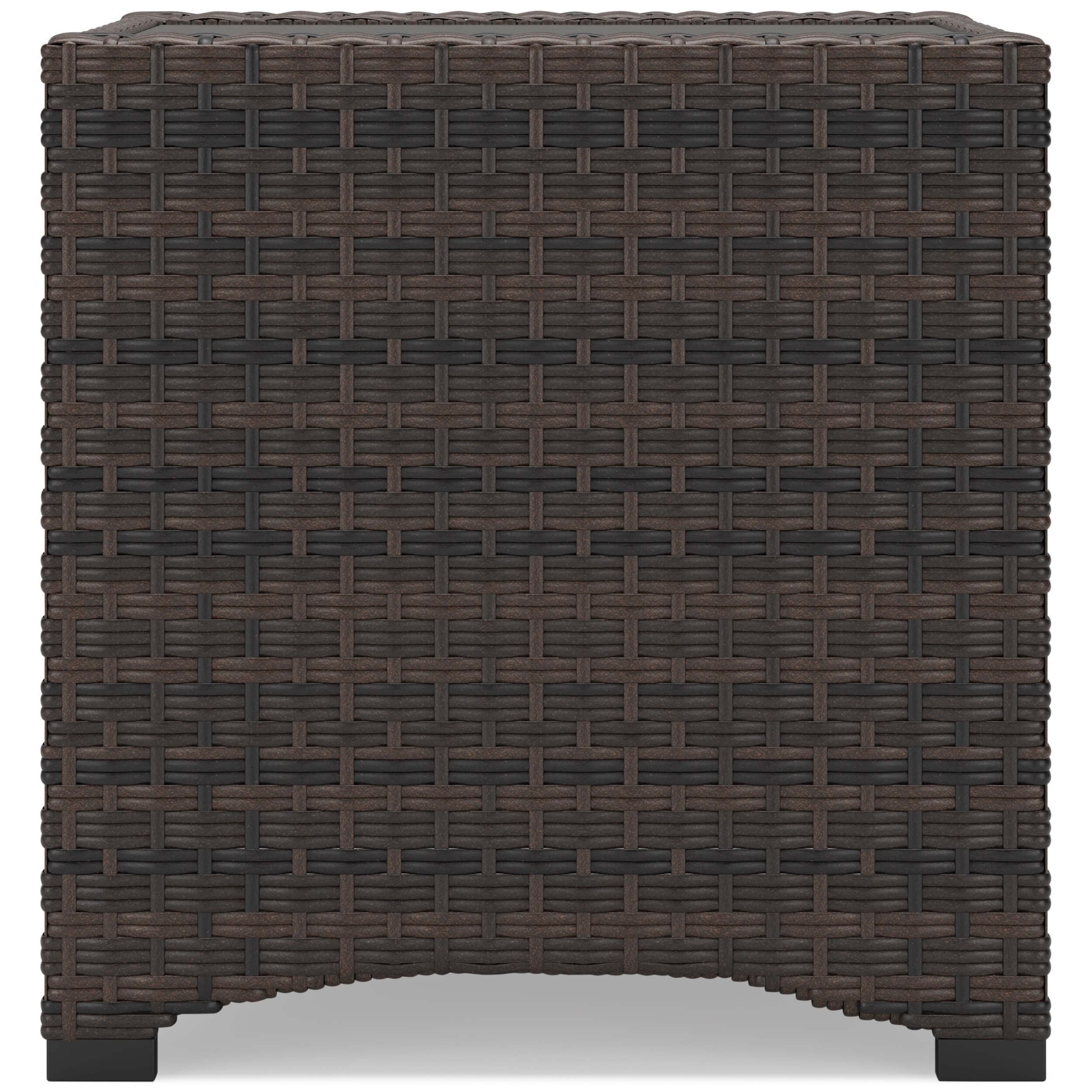 Windglow Outdoor Resin Wicker Square End Table