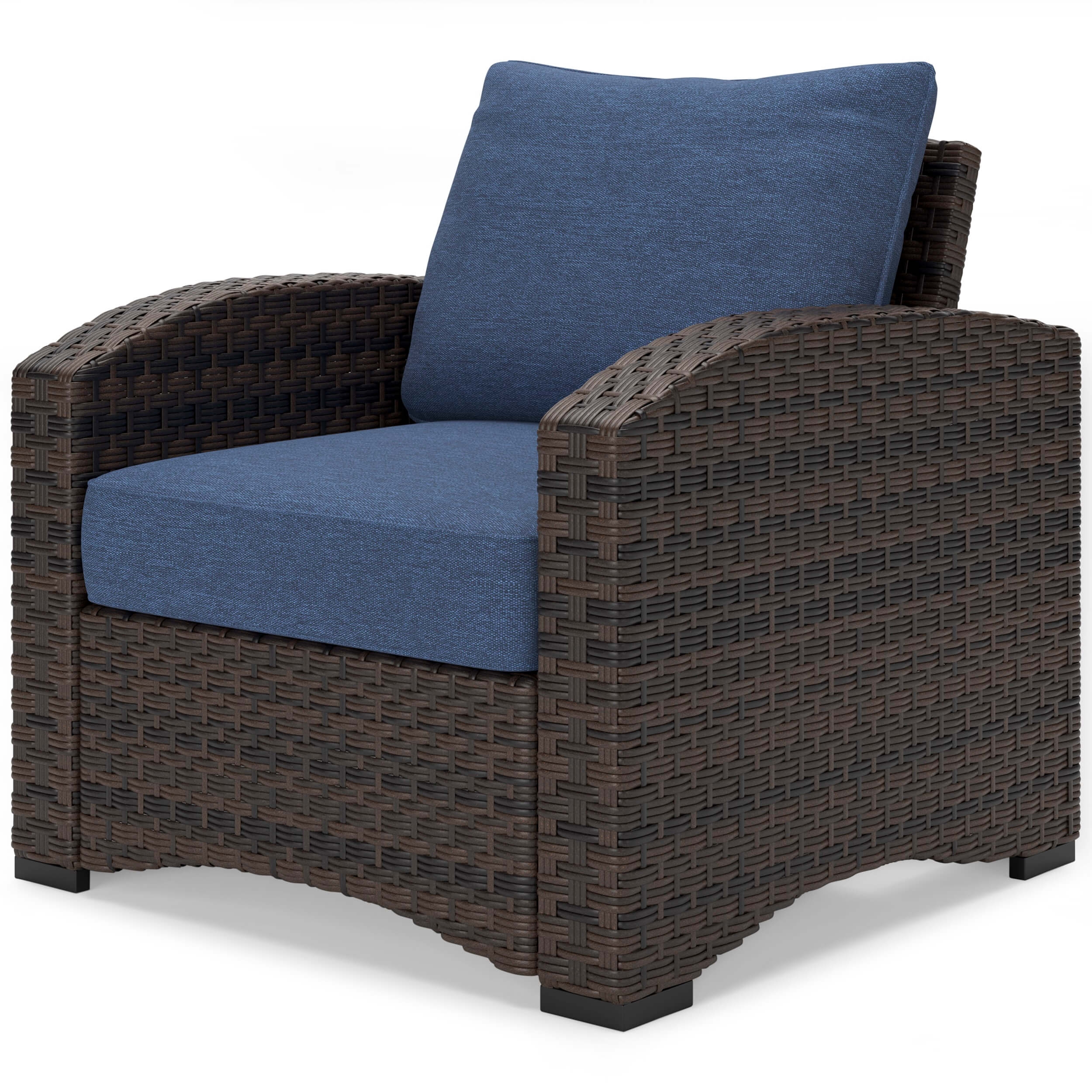 Windglow Outdoor Nuvella Fabric/Resin Wicker Lounge Chair