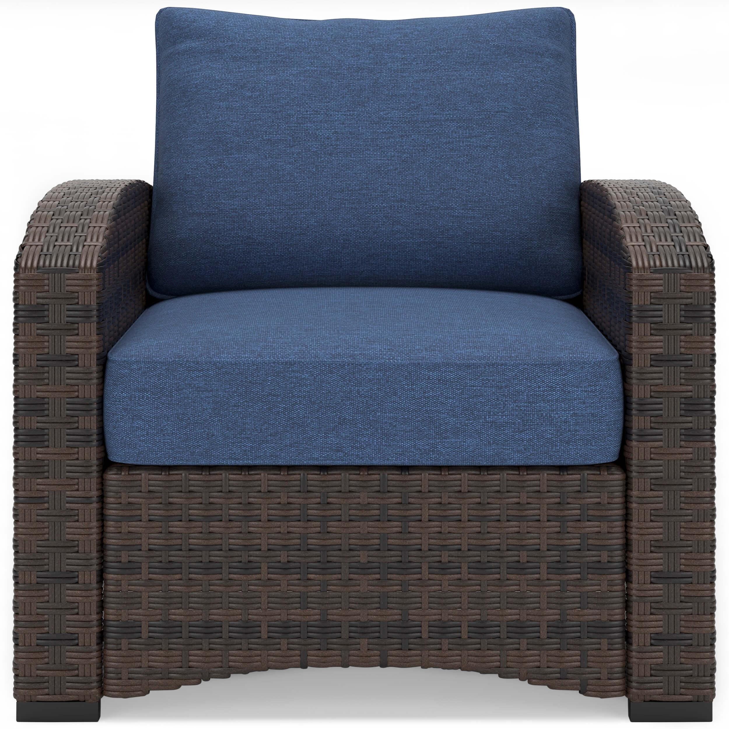 Windglow Outdoor Nuvella Fabric/Resin Wicker Lounge Chair