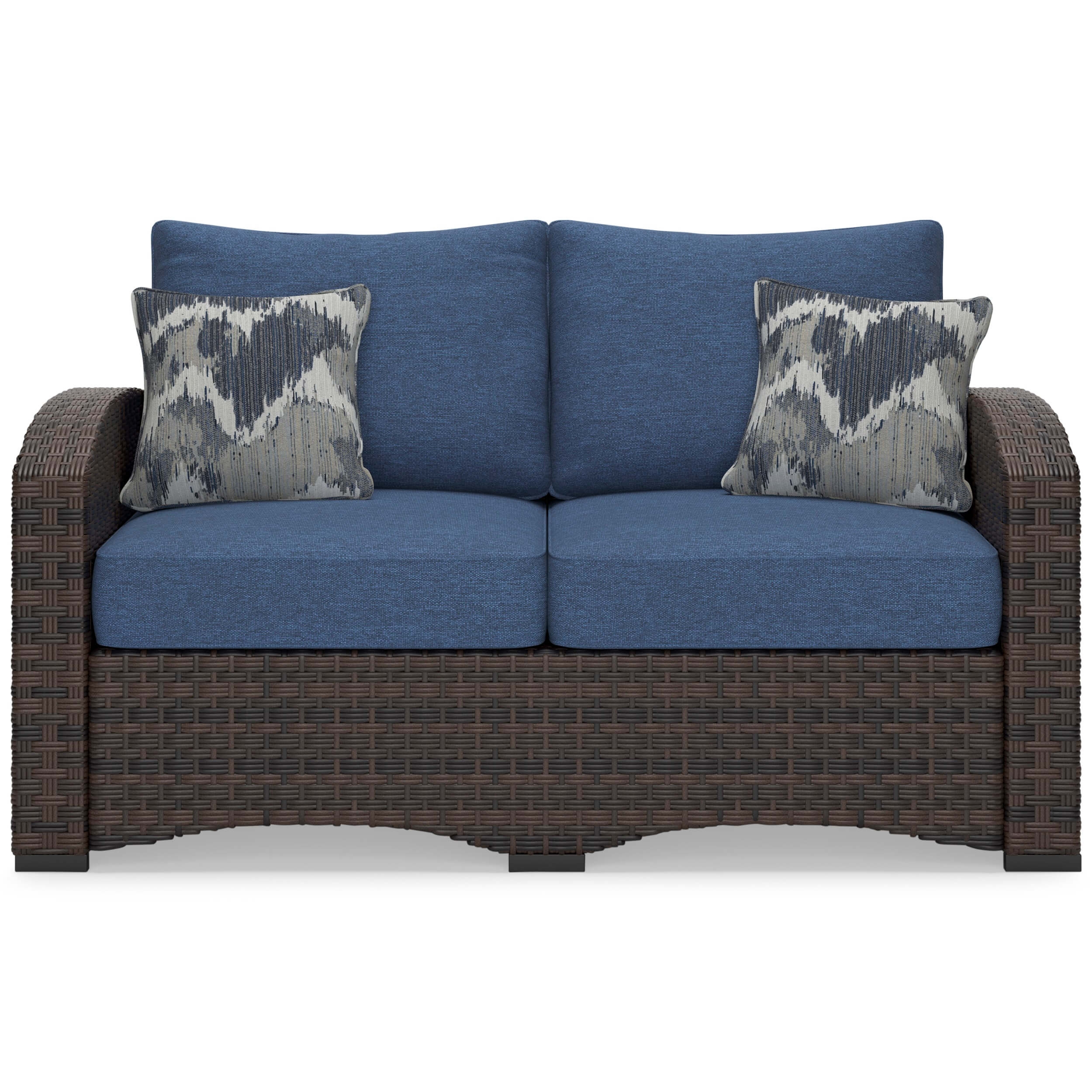 Windglow Outdoor Nuvella Fabric/Resin Wicker Patio Set