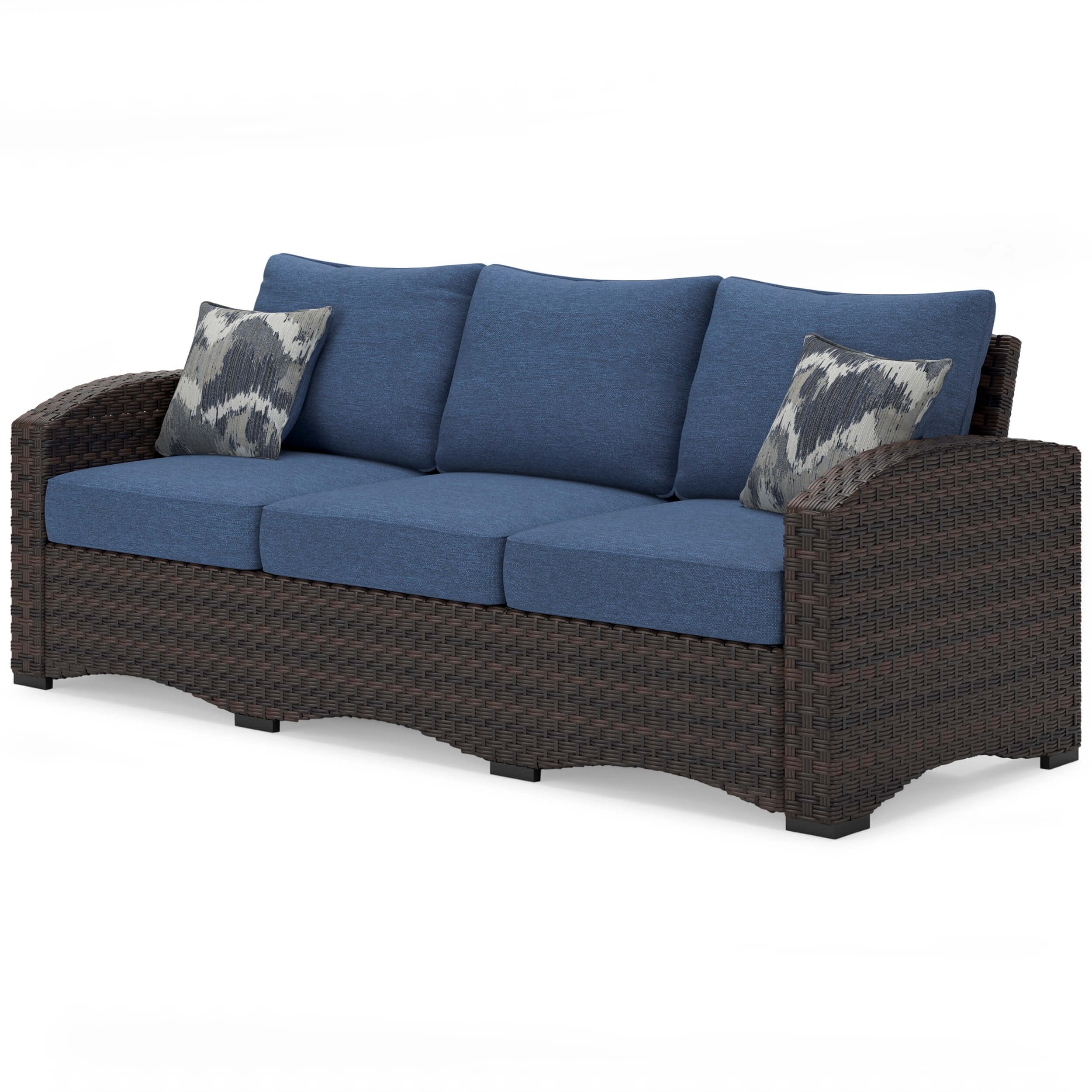 Windglow Outdoor Nuvella Fabric/Resin Wicker Patio Set